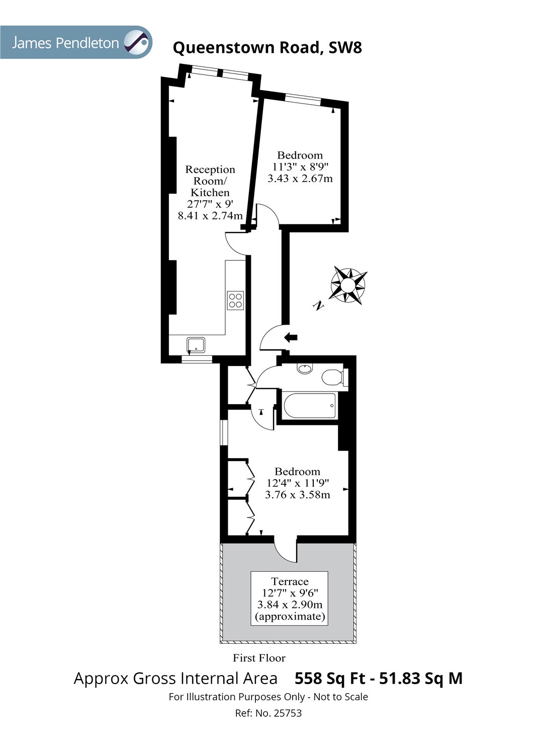 2 Bedrooms Flat to rent in Queenstown Road, Battersea, London SW8