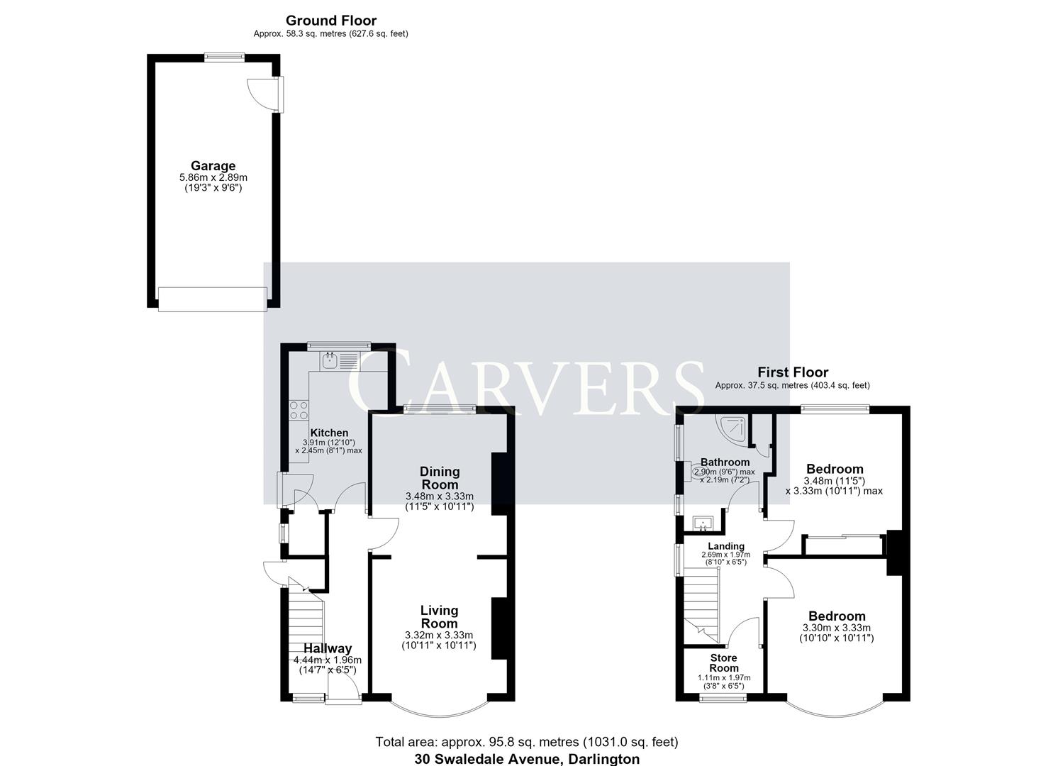 30, Swaledale Avenue, Darlington floorplan