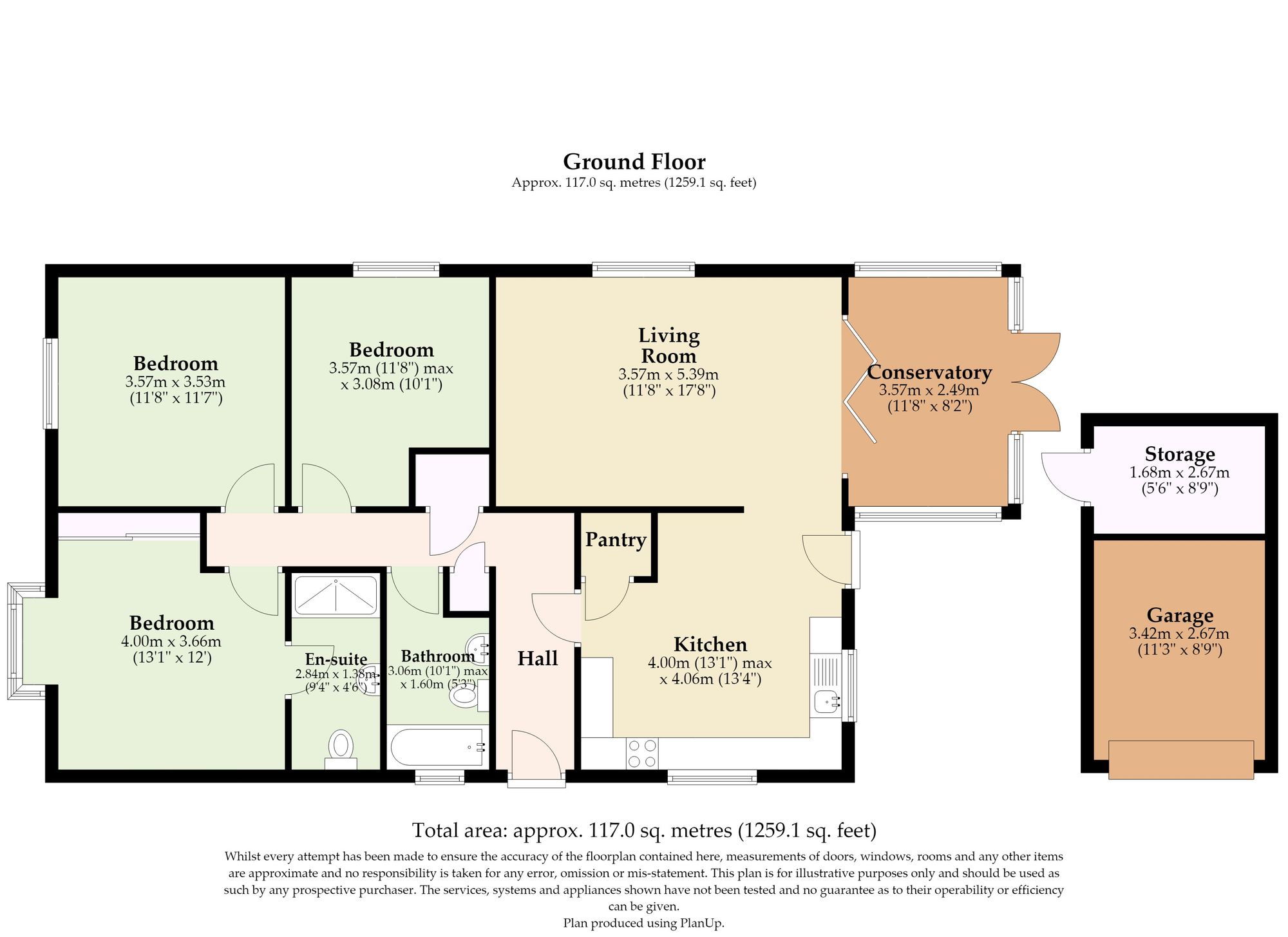 13 King George Close, Great Yarmouth floorplan