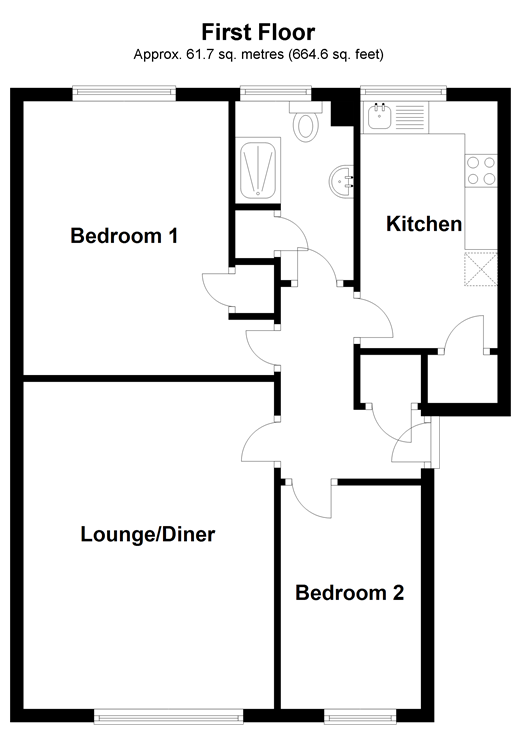 2 Bedrooms Flat for sale in Forest View, London E4