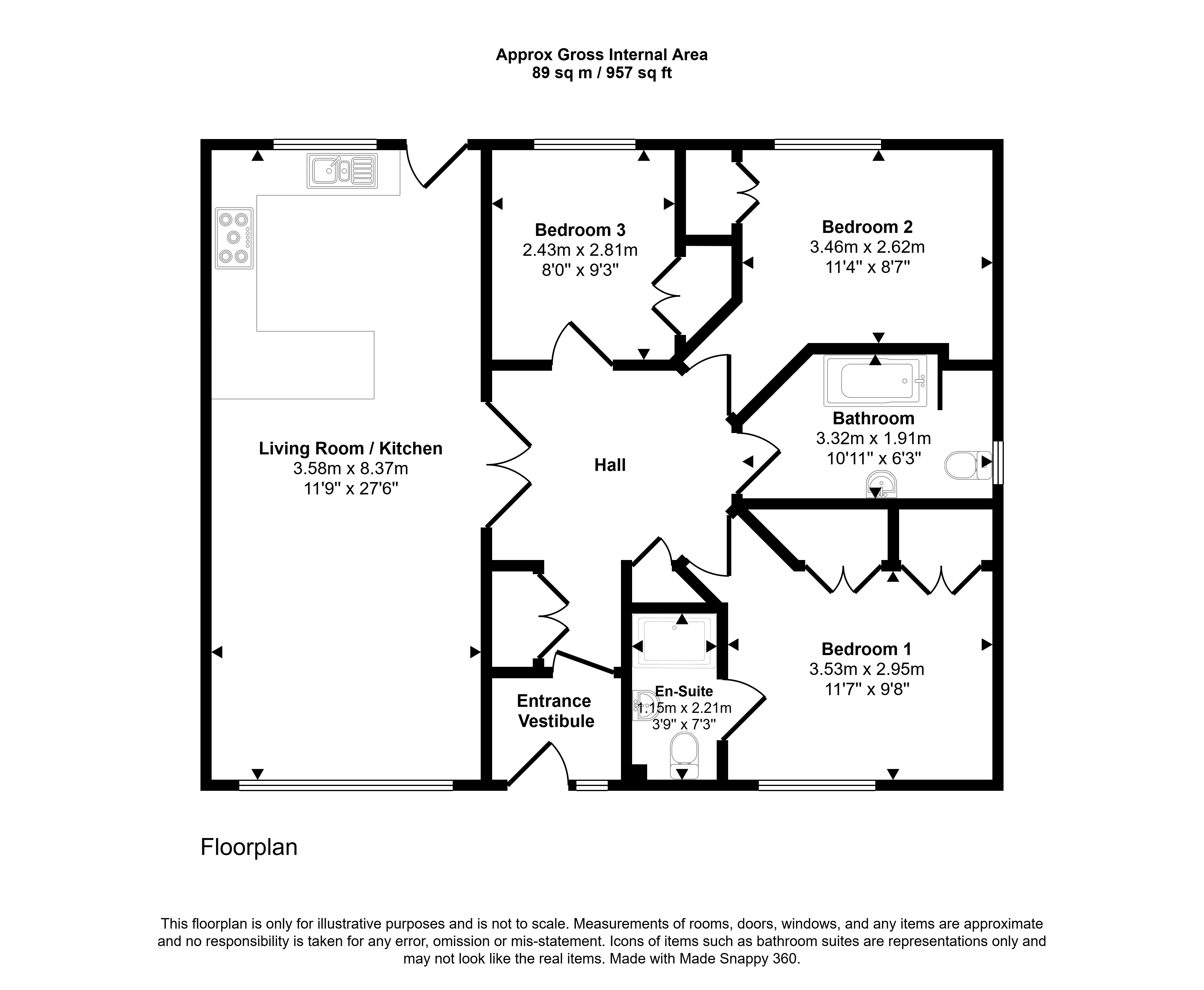 2 Flett Park, Kirkwall floorplan