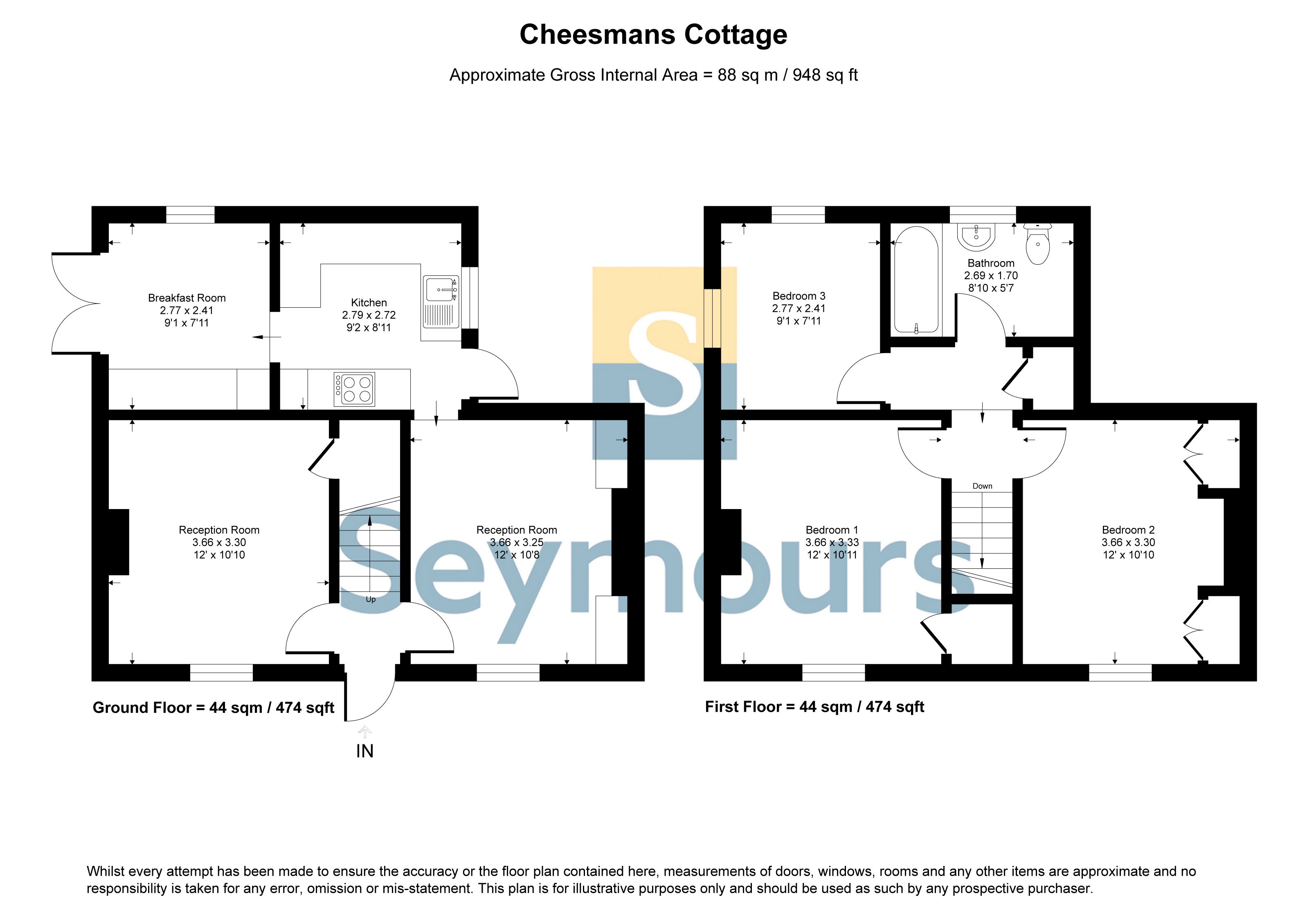 Cheesman's Cottage, Wick Lane, Englefield Green floorplan