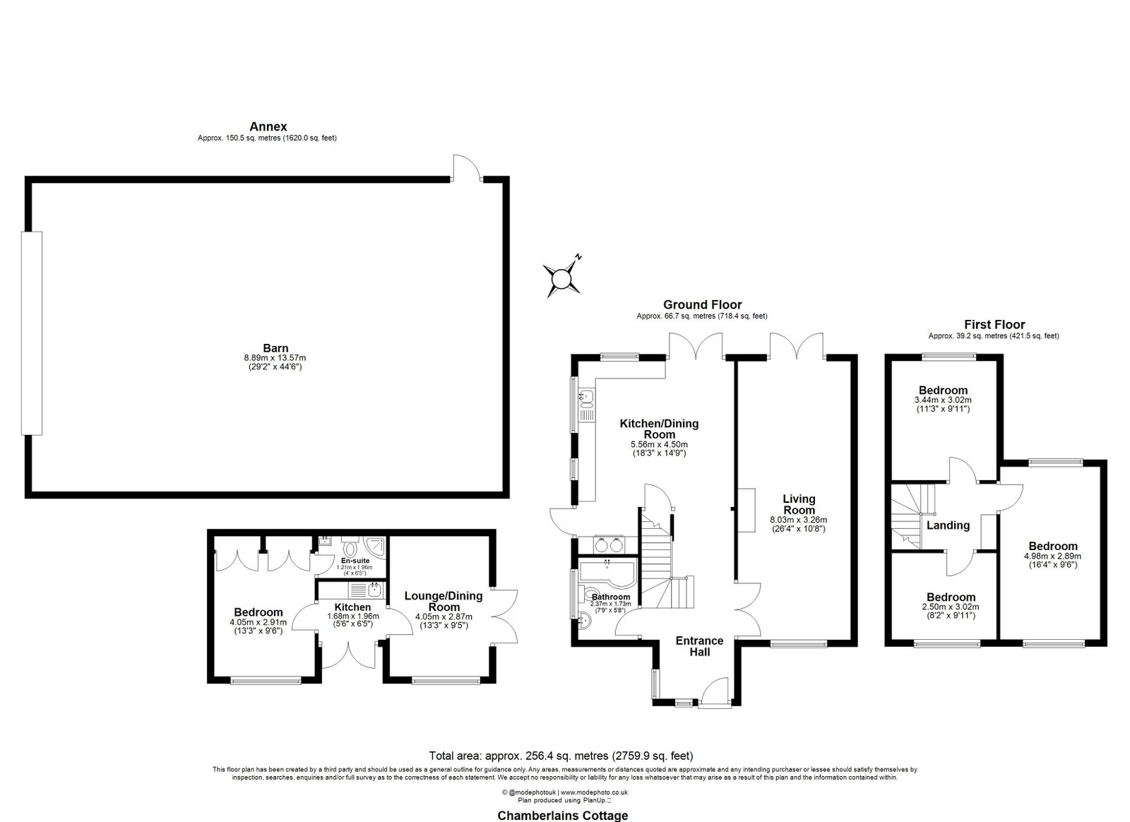 Chamberlains Cottages,1, Sporehams Lane, Chelmsford floorplan