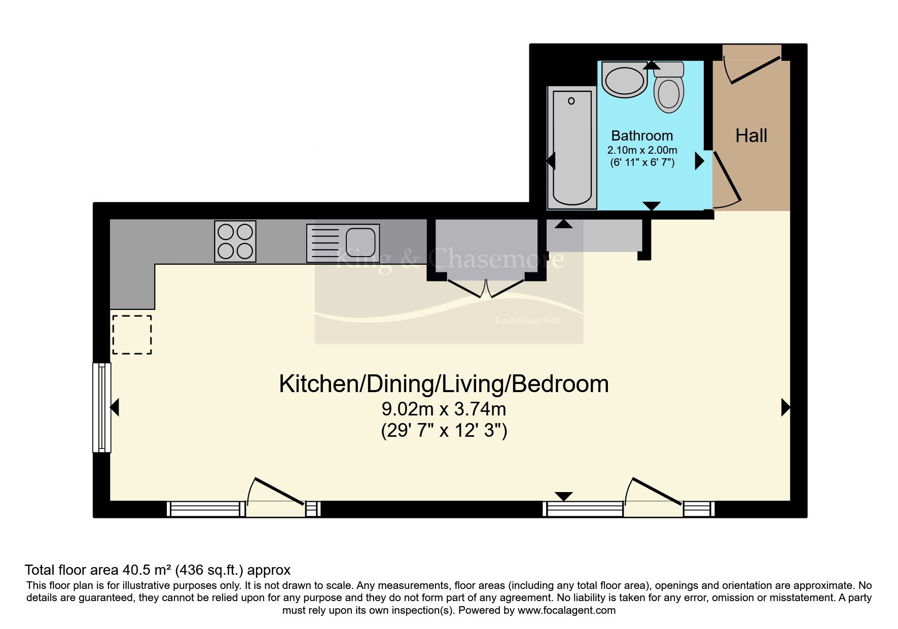 Apartment 36, 12, The Furlong, East Sussex floorplan