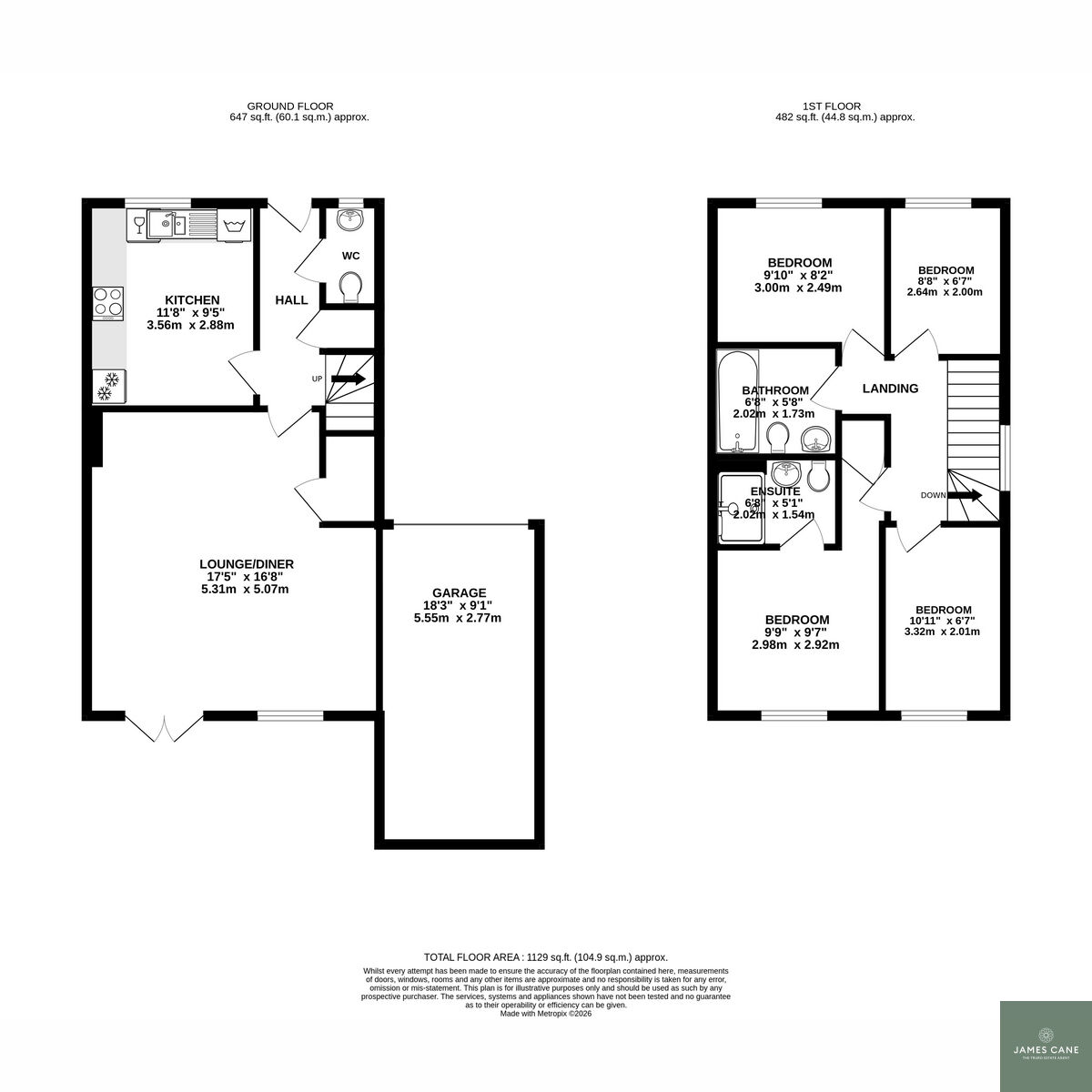 73, Centenary Way, Truro floorplan