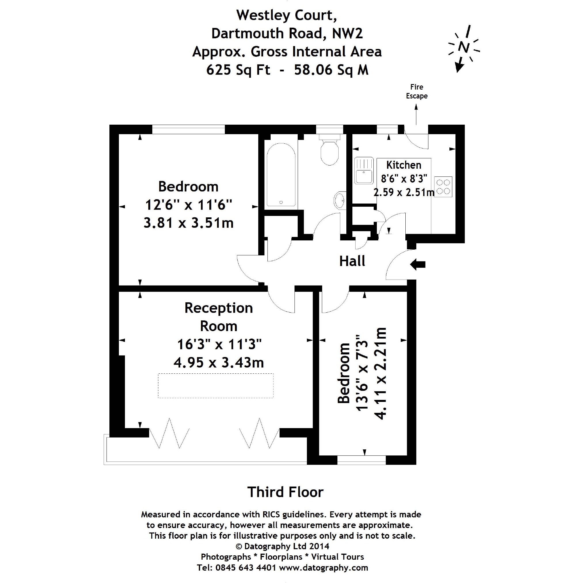 2 Bedrooms Flat to rent in Dartmouth Road, Willesden Green, London NW2