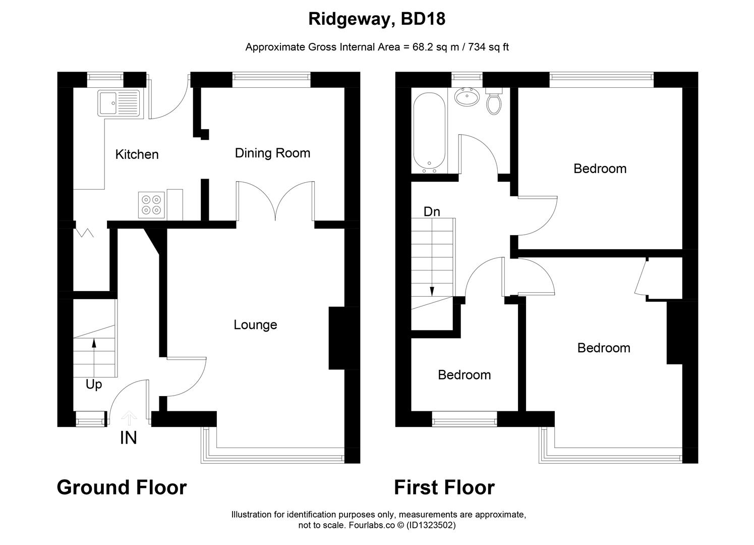 61, Ridgeway, Shipley floorplan