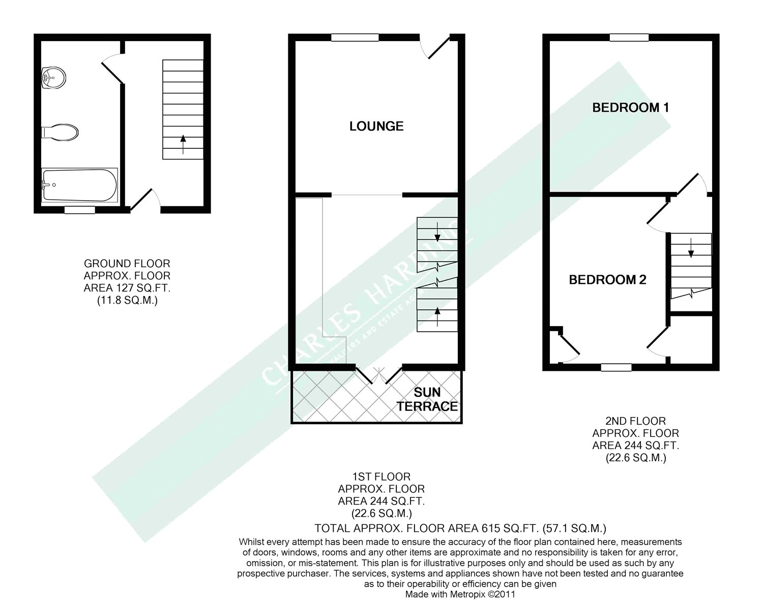 2 Bedrooms Terraced house for sale in Cross Street, Swindon, Wiltshire SN1
