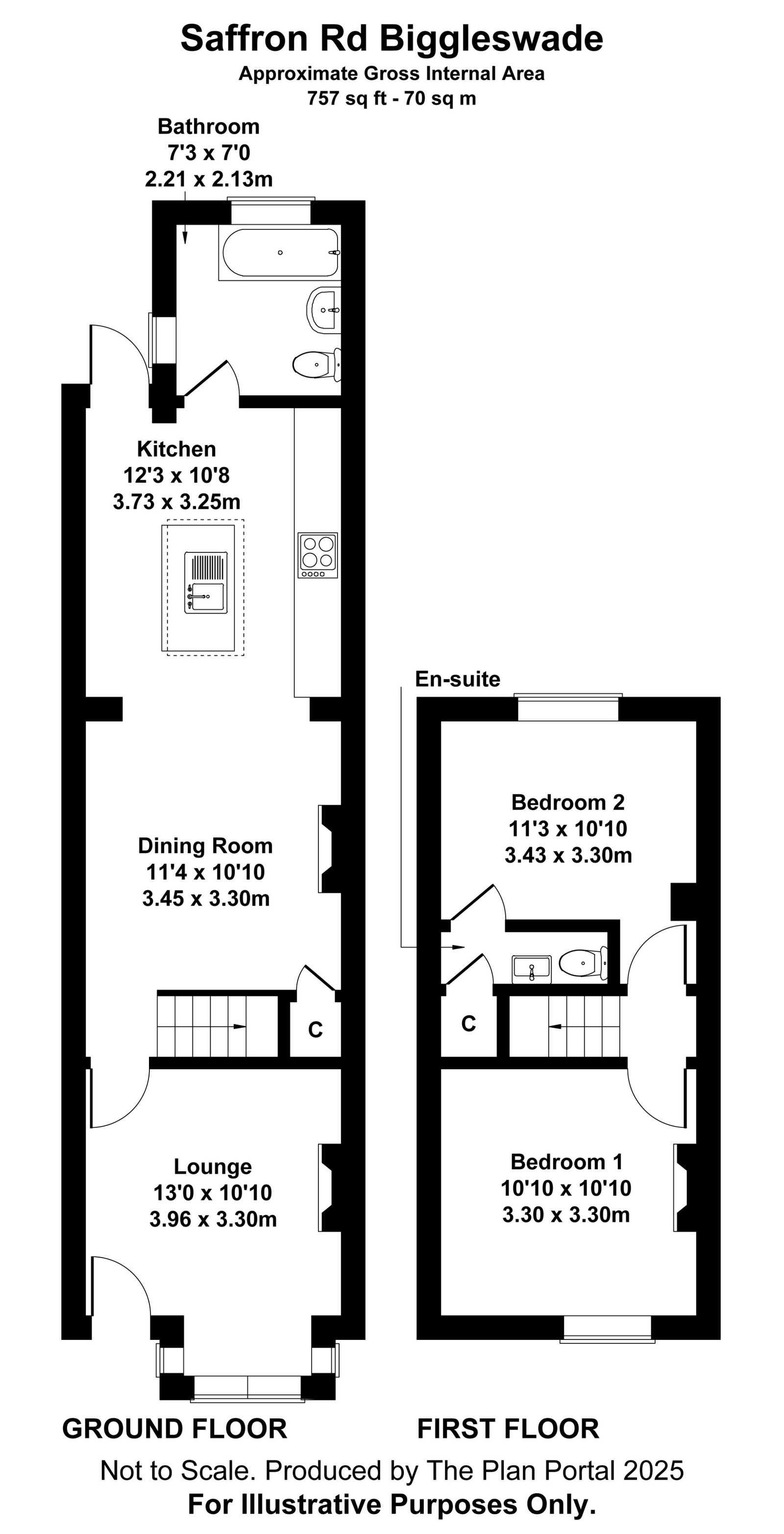 60, Saffron Road, Biggleswade floorplan