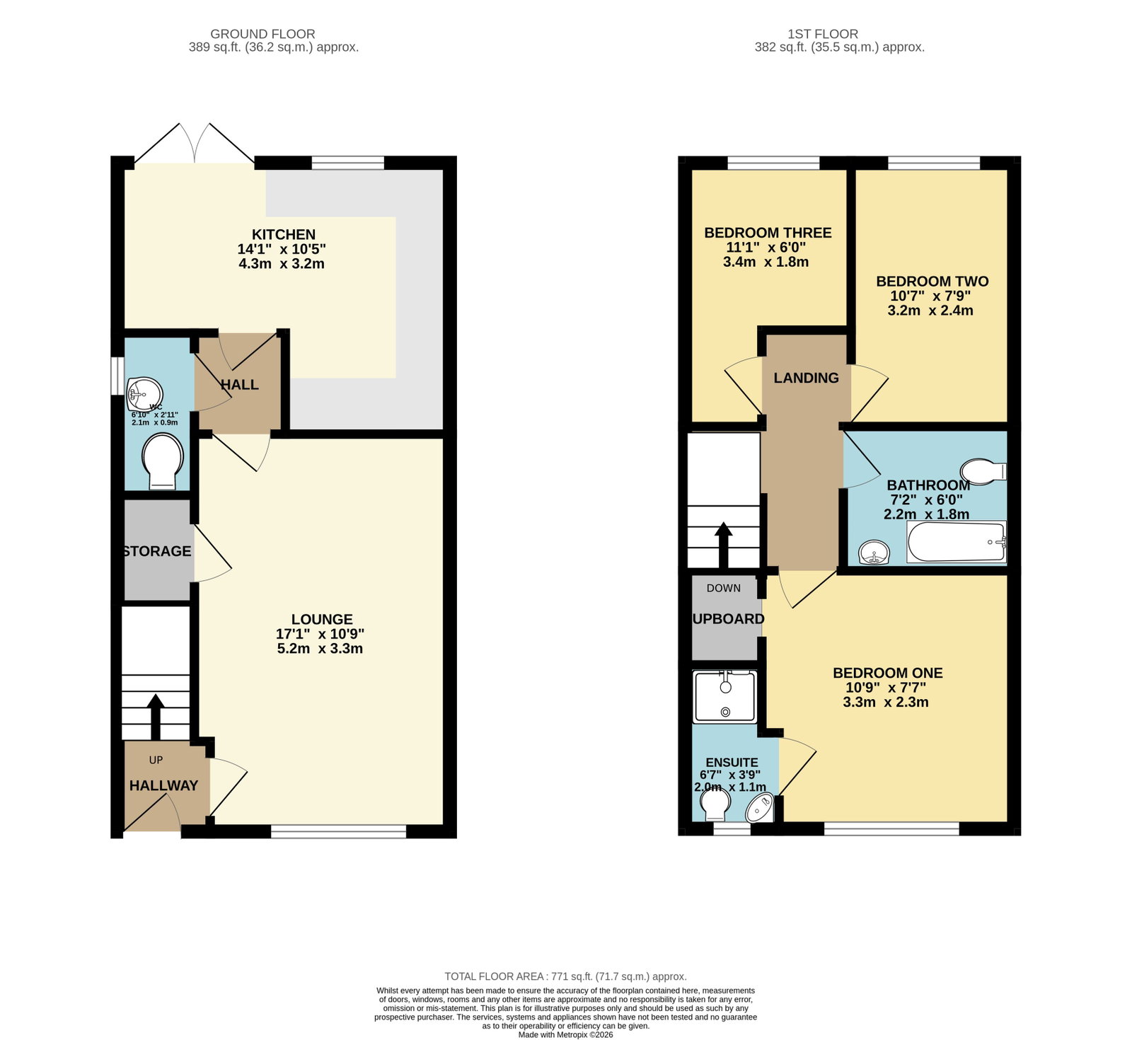 16, Gill Lane, Preston floorplan