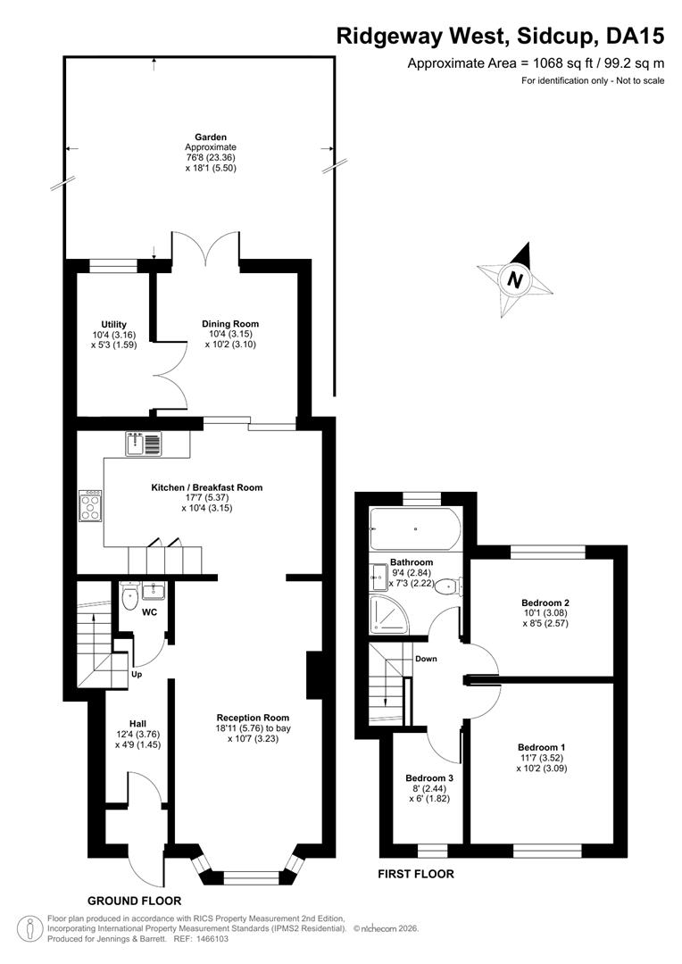 128, Ridgeway West, Sidcup floorplan