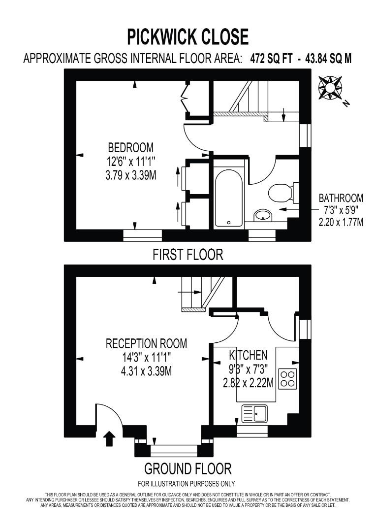 19, Pickwick Close, Hounslow floorplan