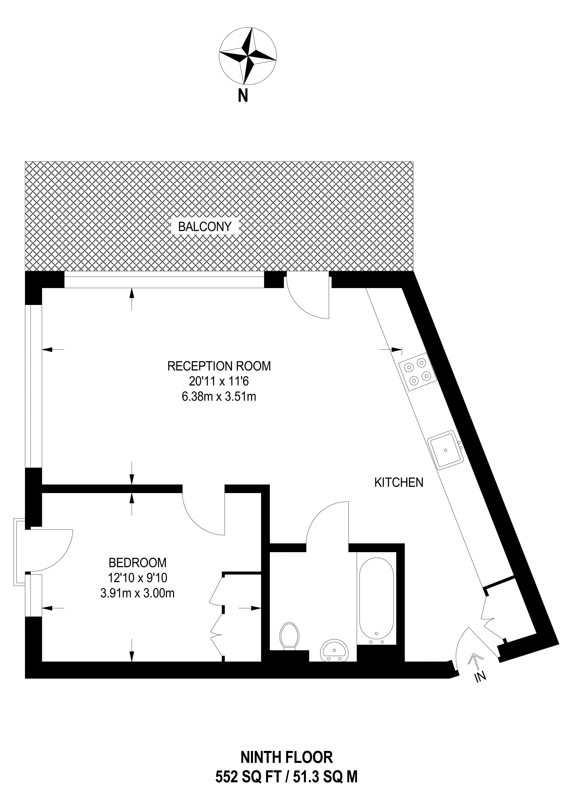 1 Bedrooms Flat to rent in Lyell Street, Canary Wharf E14