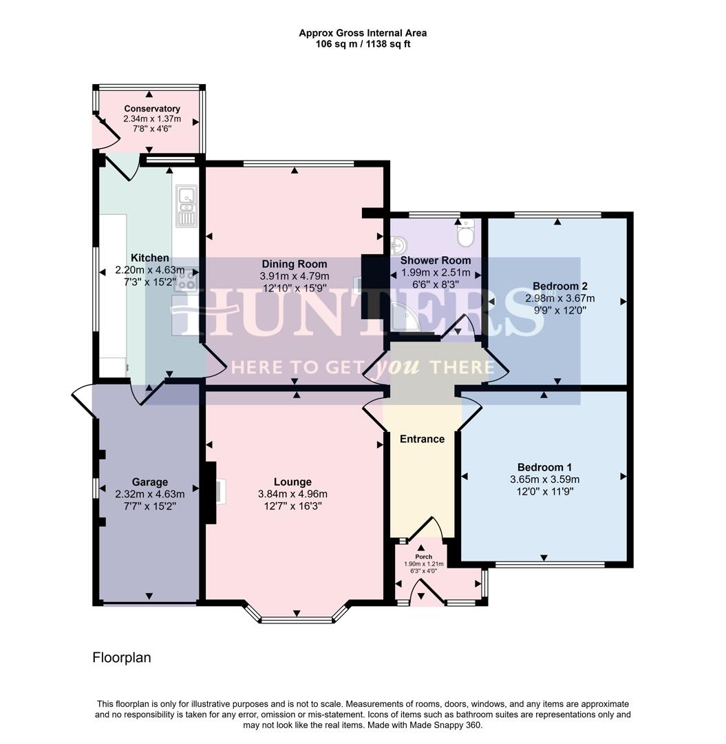 5, Eastmere Road, Wigston floorplan