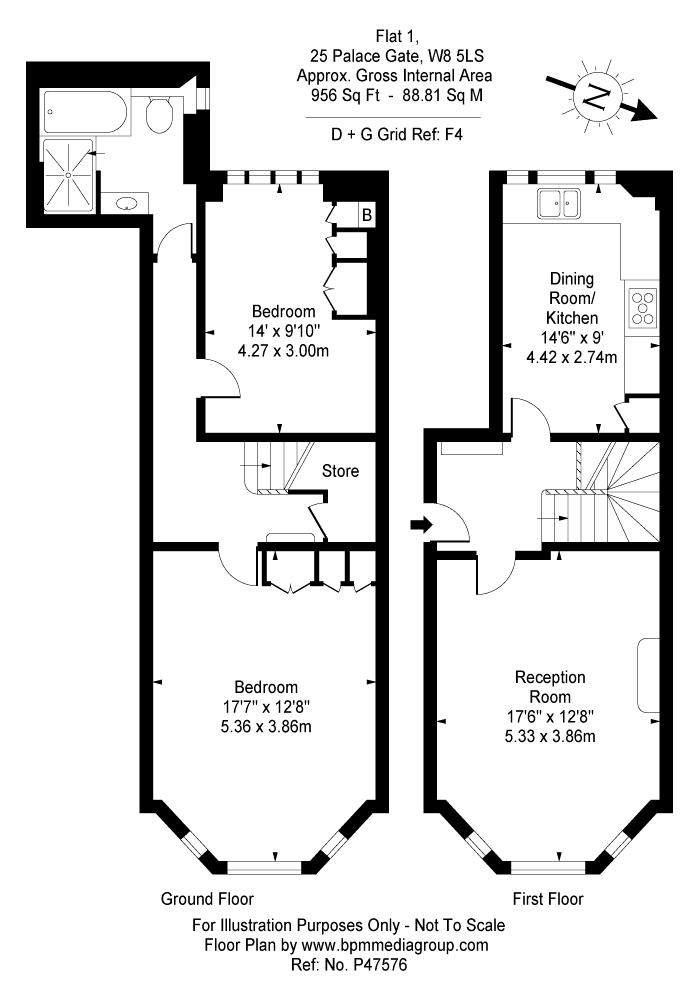 2 Bedrooms Flat to rent in Palace Gate, London W8