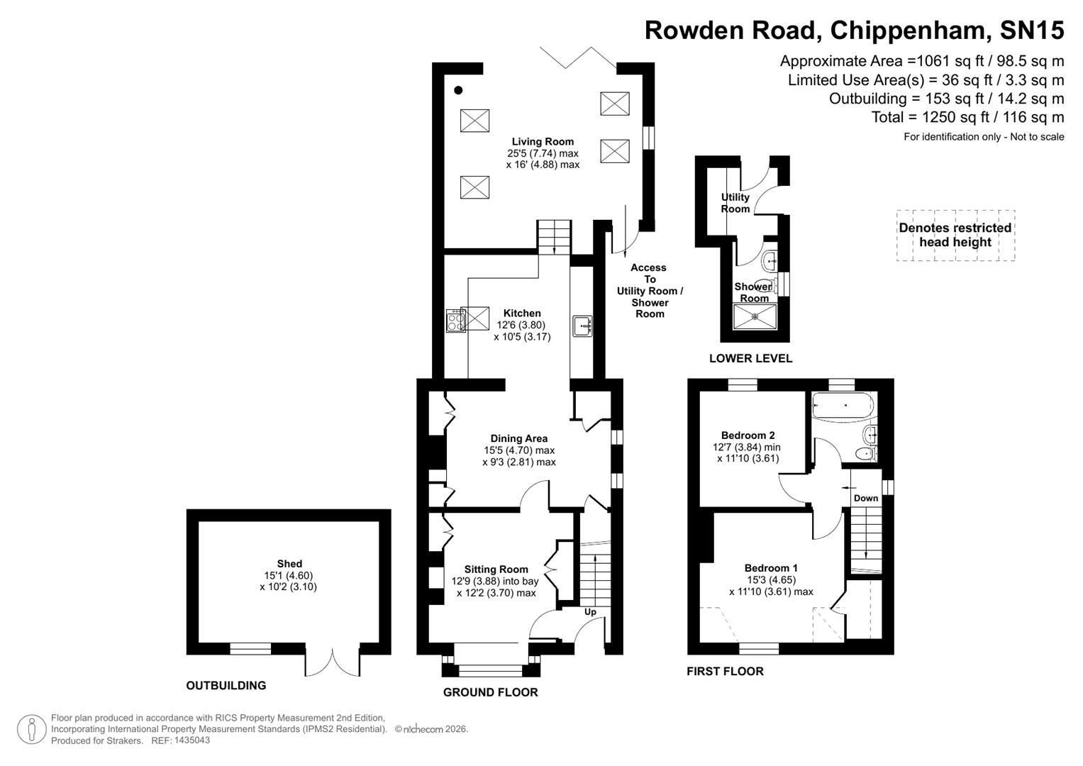 16, Rowden Road, Chippenham floorplan