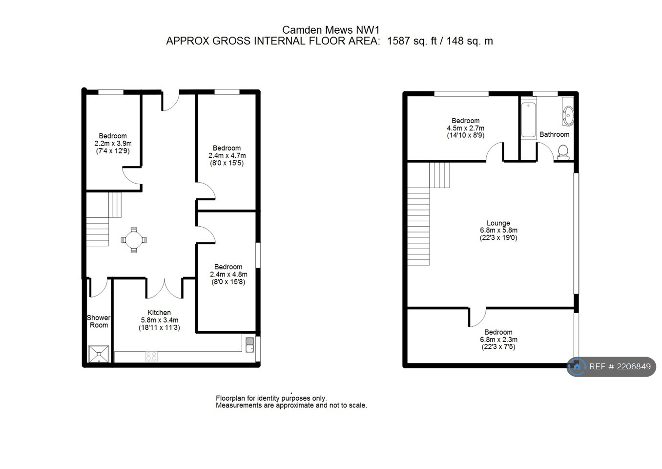 Camden Mews, London floorplan