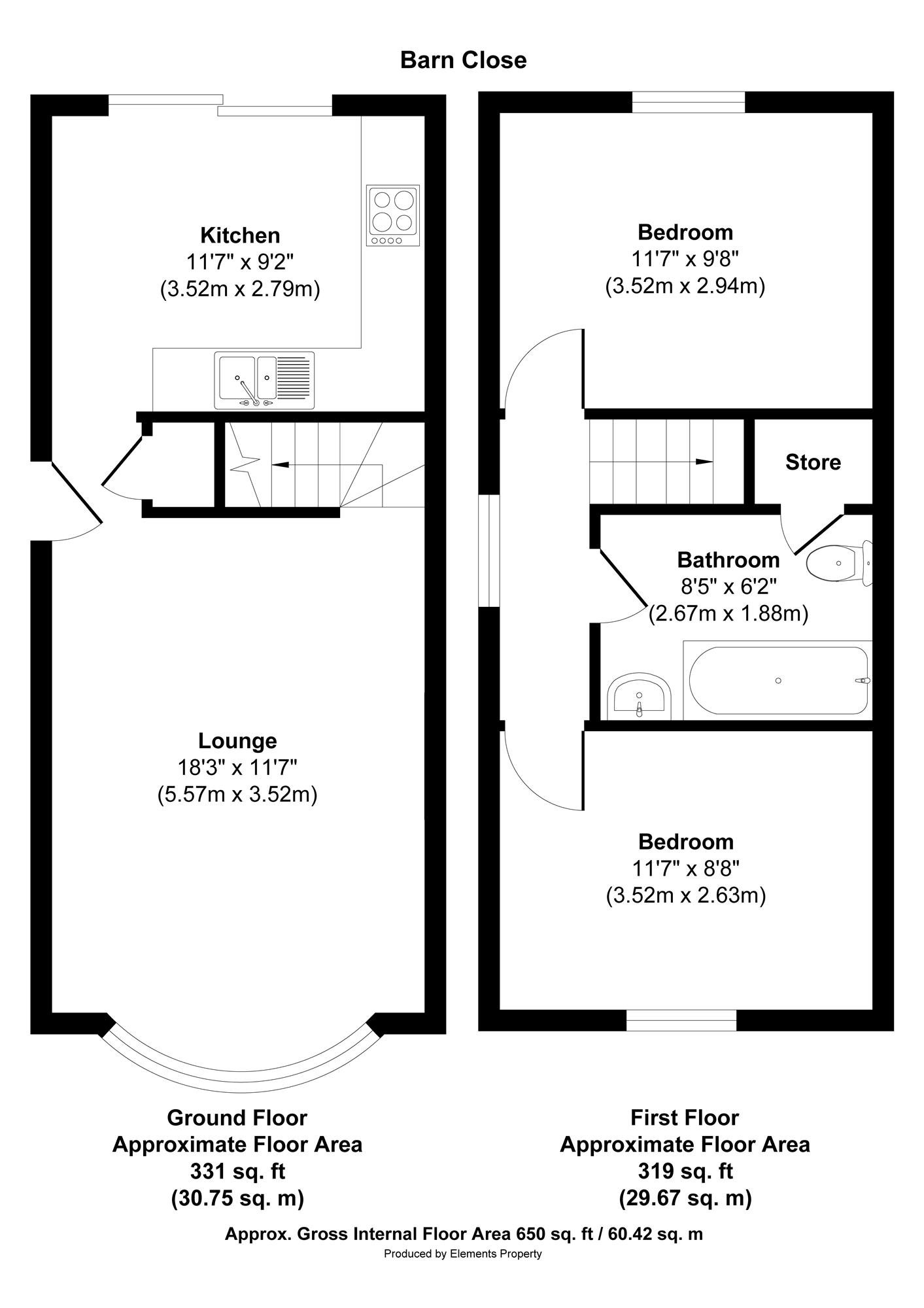 30, Barn Close, Nottingham floorplan