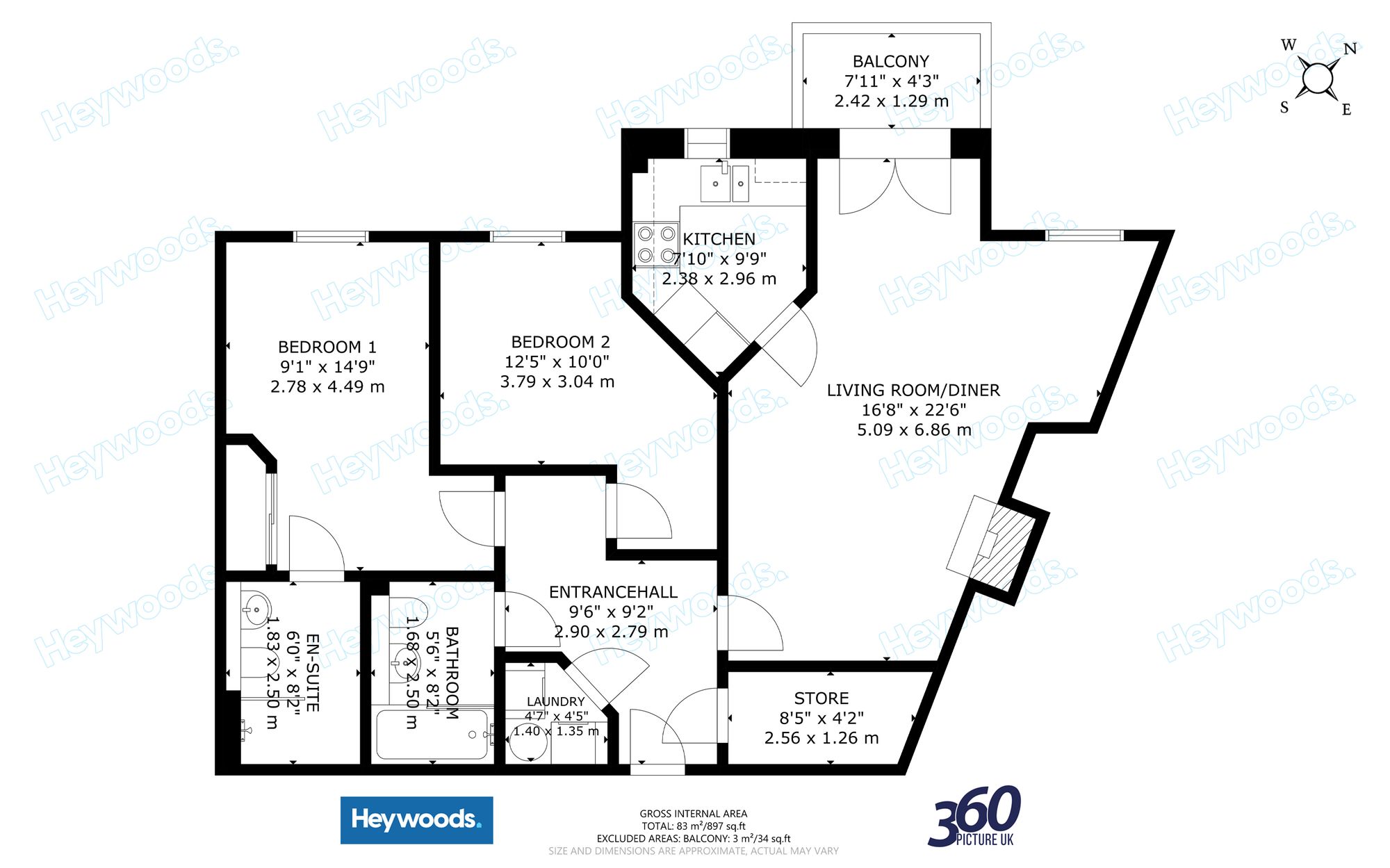 Apt 31, Adlington House High Street, Newcastle floorplan