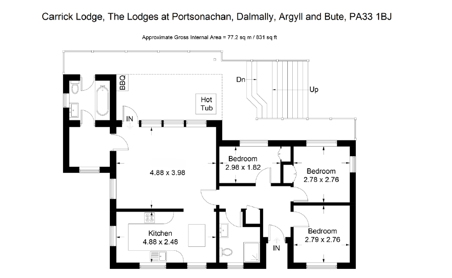 Carrick Lodge, Dalmally floorplan
