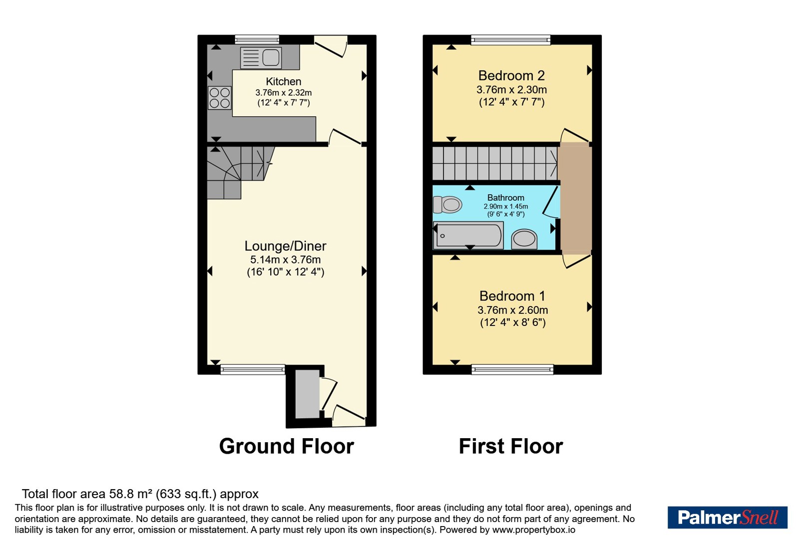83, Gorse Lane, Poole floorplan