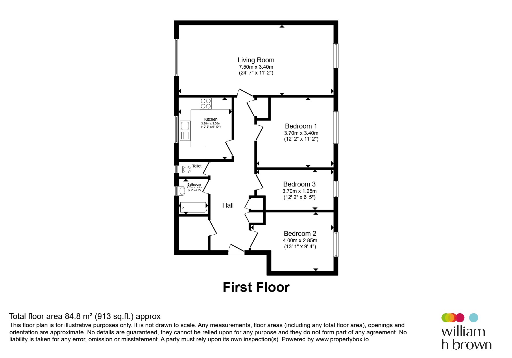 First Floor Flat, 31, Harts Lane, Barking floorplan