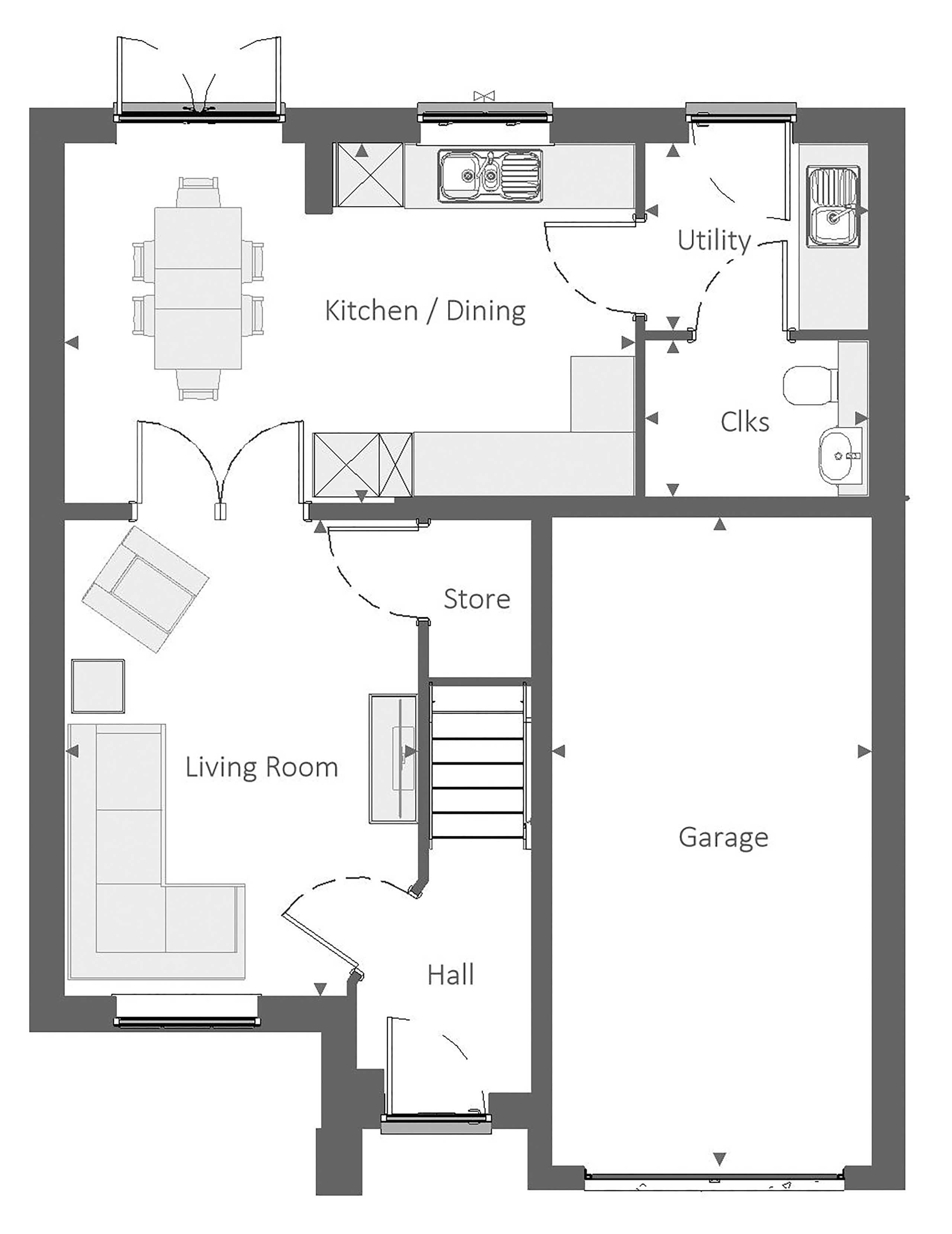 47, Newcastle Road, Whitmore, Baldwins Gate, Newcastle-Under-Lyme floorplan