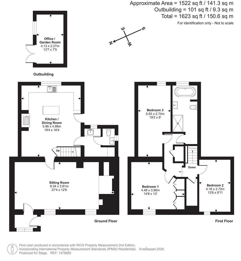 Clematis Cottage, 19 Greenway, Taunton floorplan