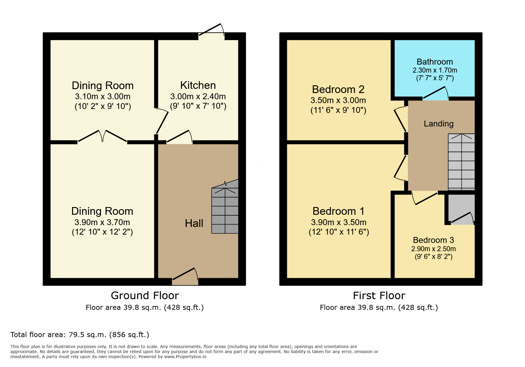 15, Cheviot Terrace, Stanley floorplan