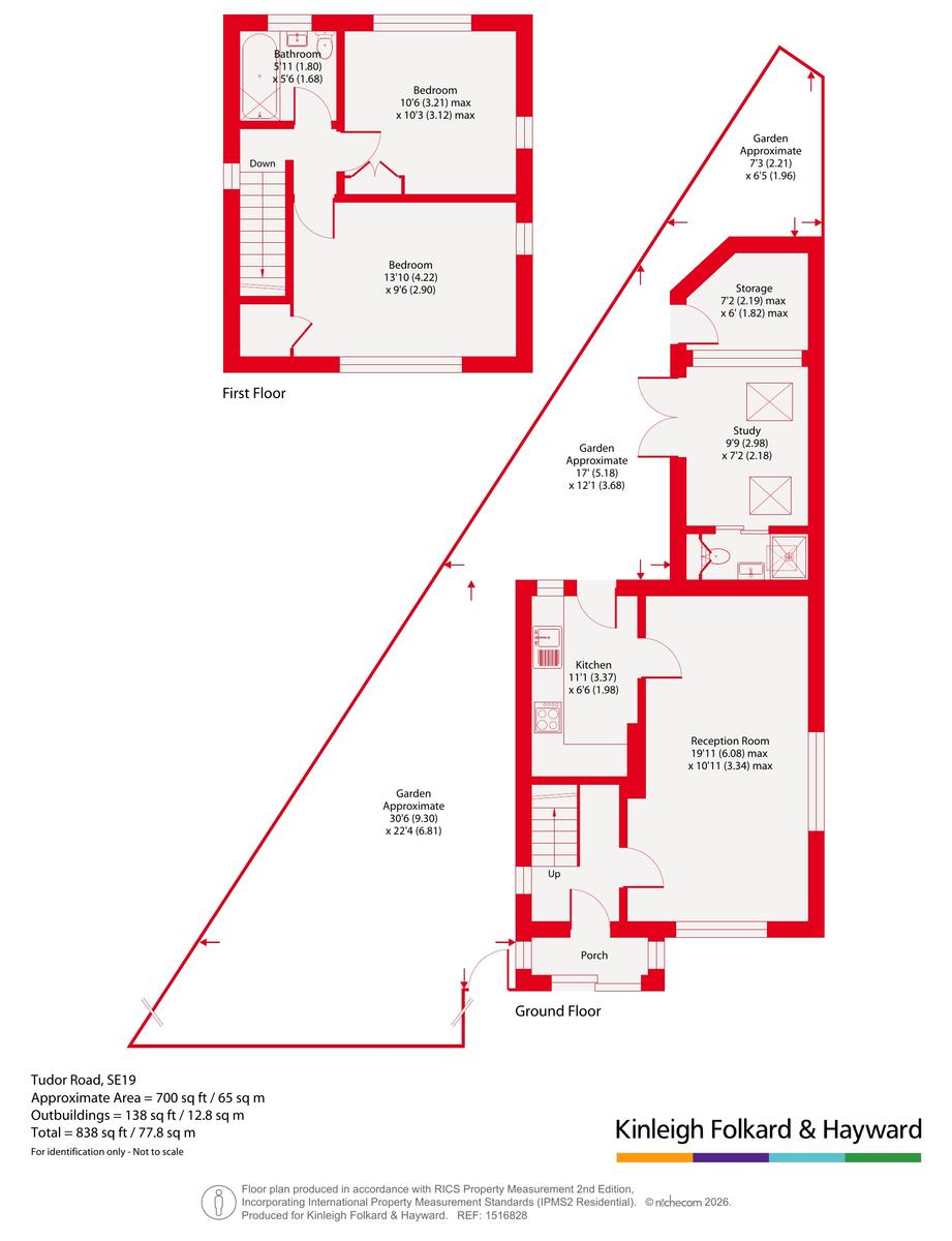 24, Tudor Road, London floorplan