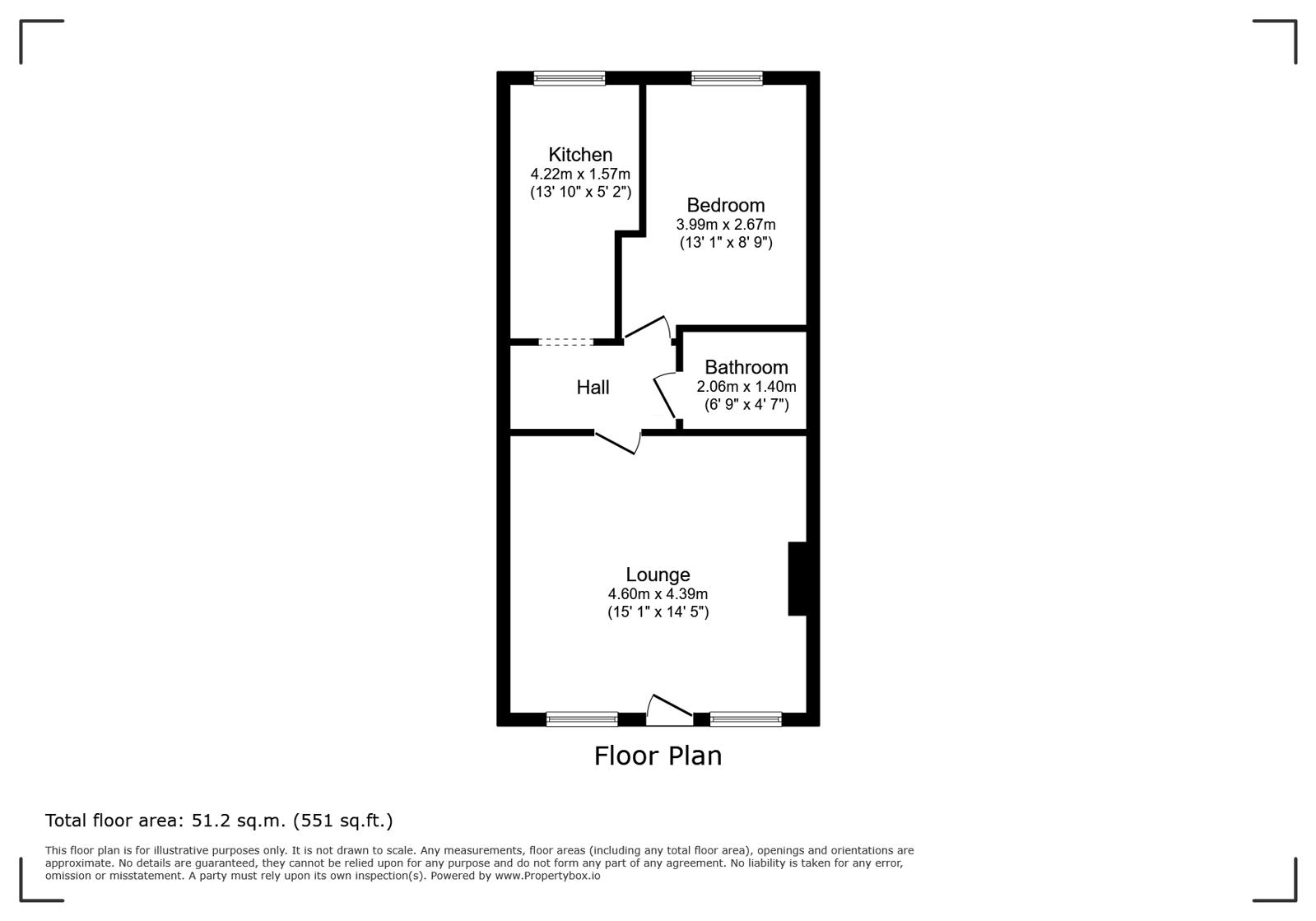 Flat 1, Sharpthorne House,, Top Road, East Grinstead floorplan