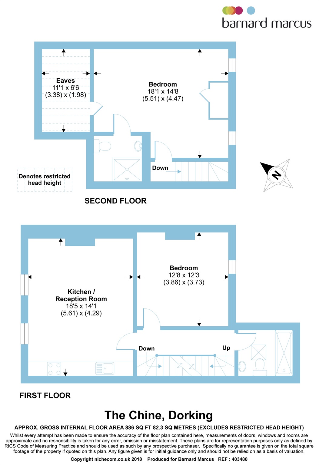 2 Bedrooms Flat for sale in The Chine, High Street, Dorking RH4