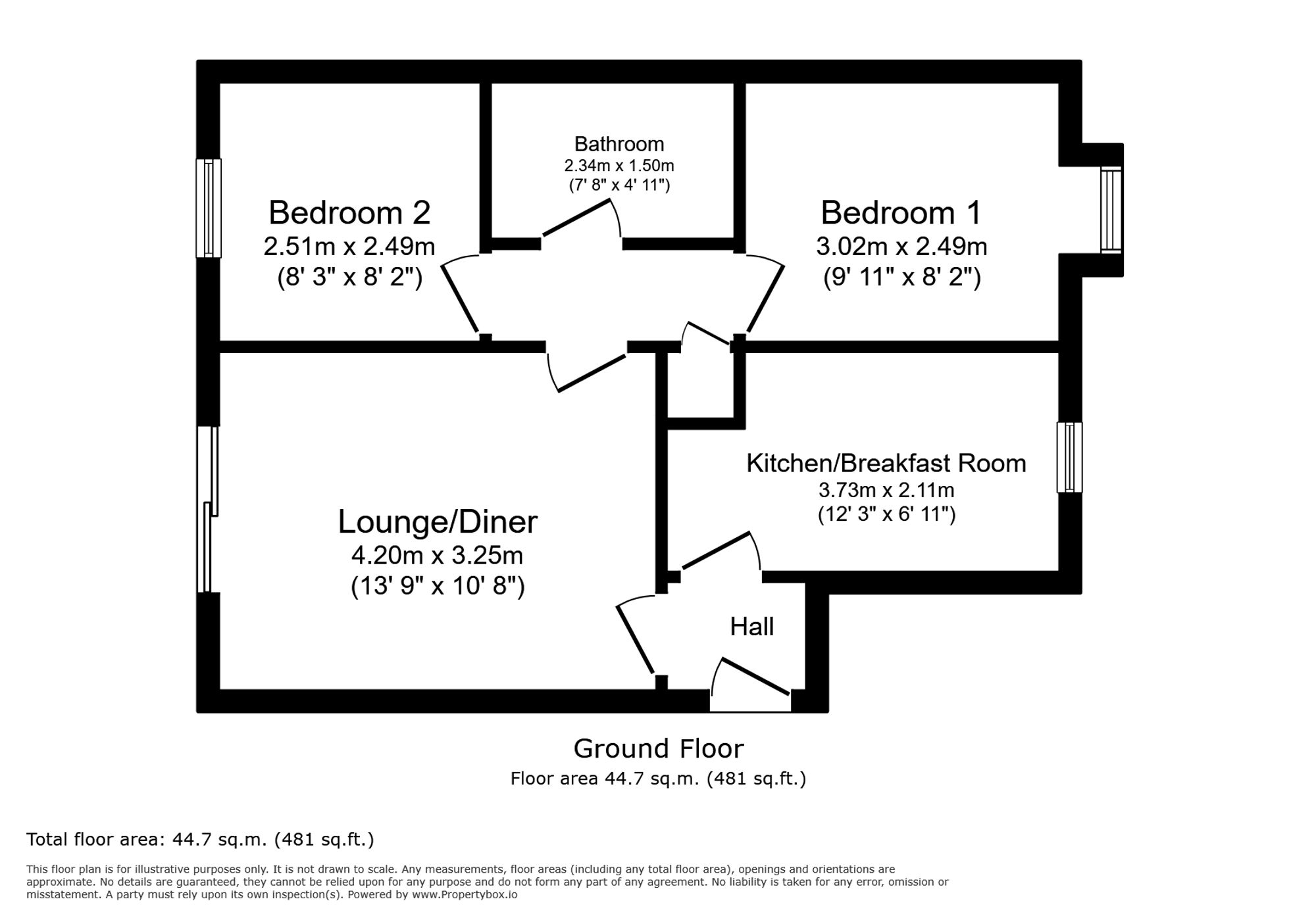 8 Pentre Wech, Conwy floorplan