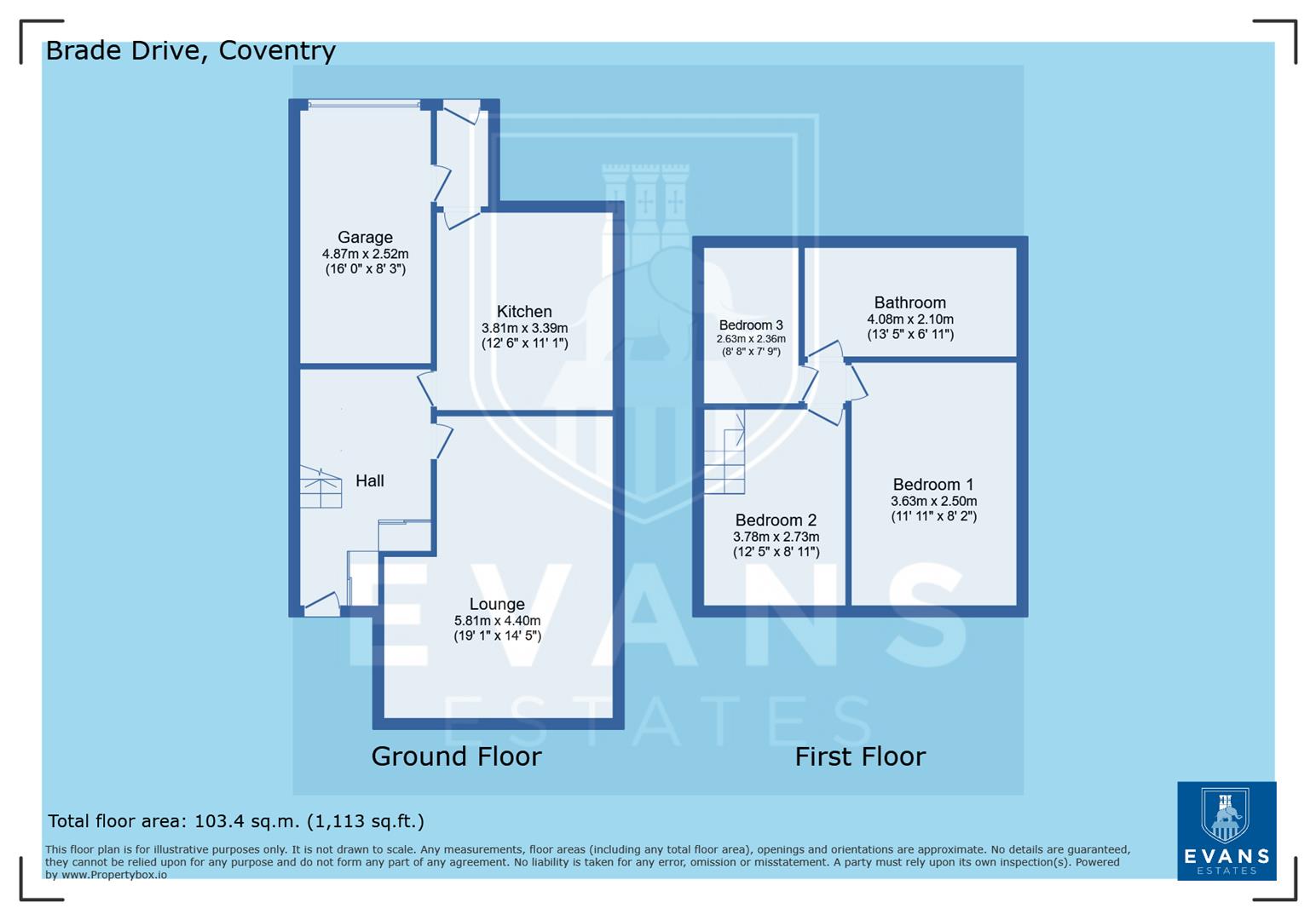 24, Brade Drive, Coventry floorplan