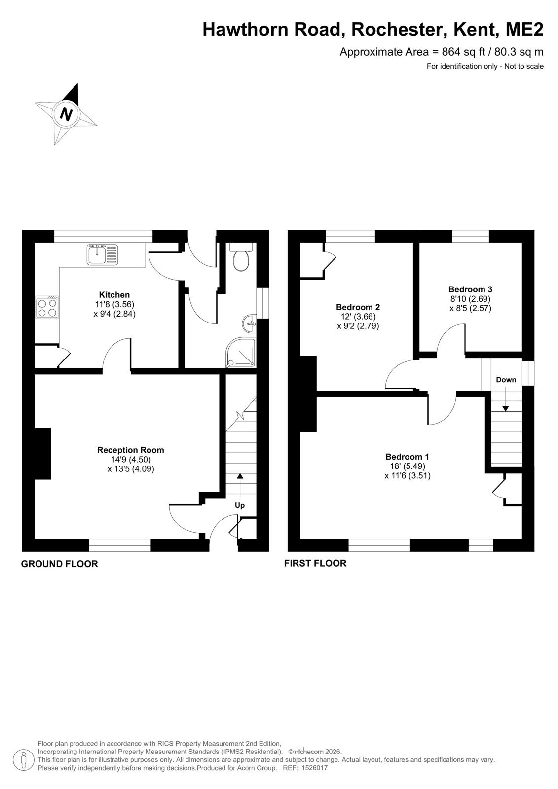 34, Hawthorn Road, Kent floorplan
