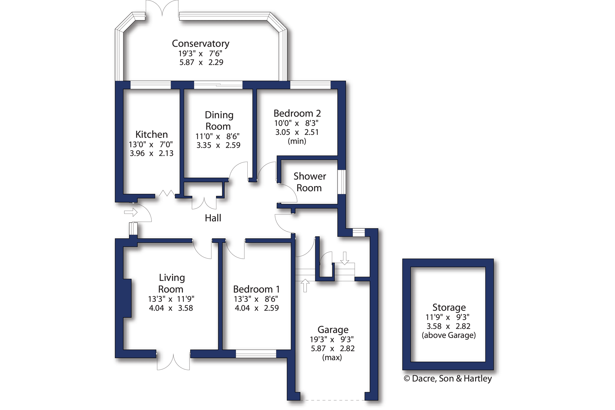 Ethete, 82, Moor Lane, Ilkley floorplan