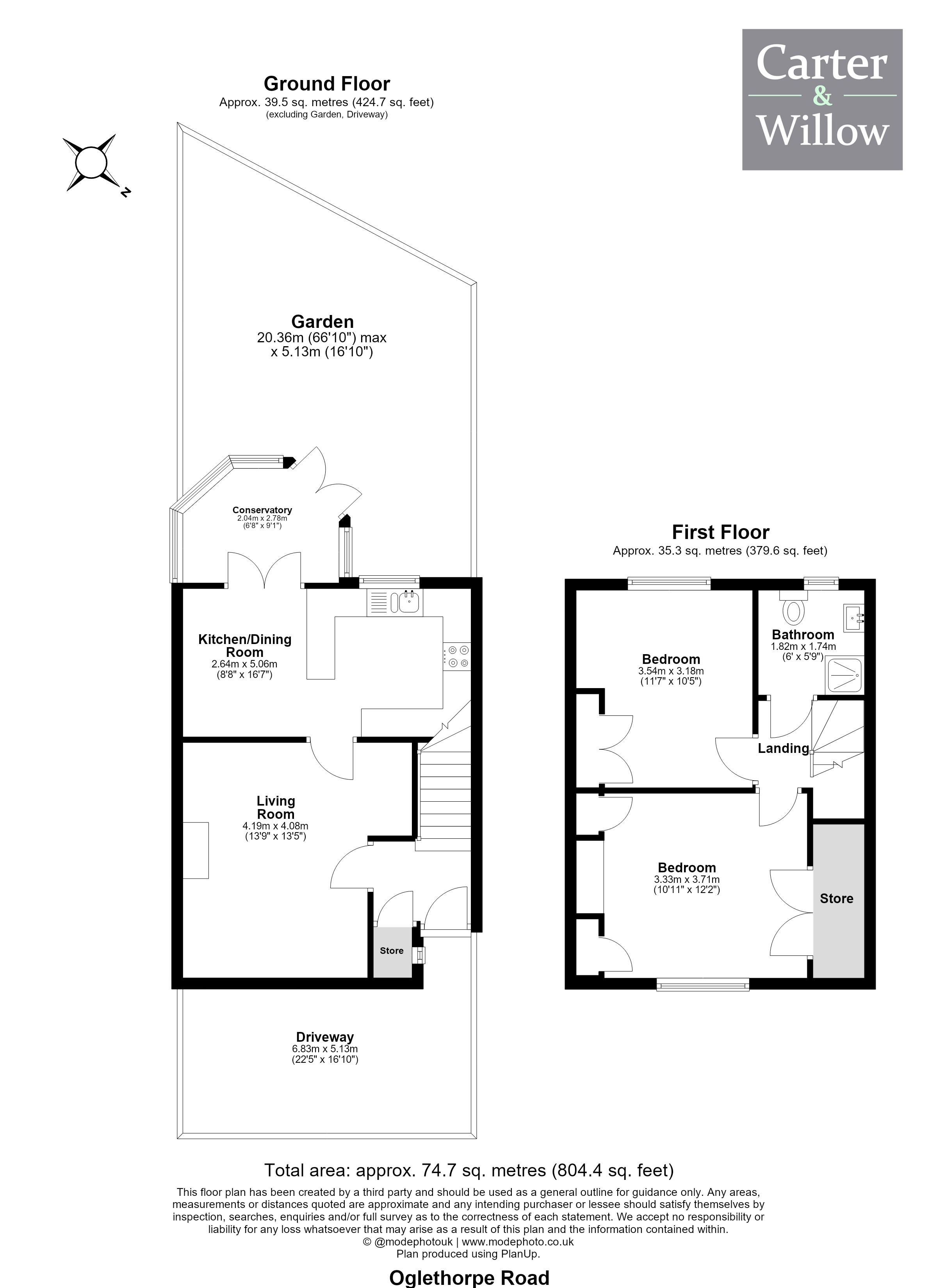 12, Oglethorpe Road, Dagenham floorplan
