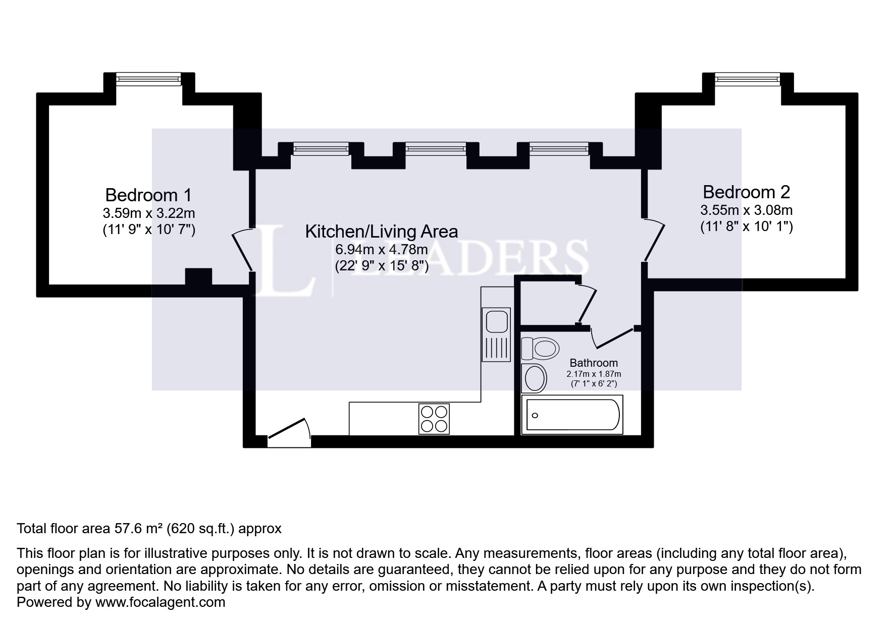 Flat 5, Fernhill House, Horley floorplan