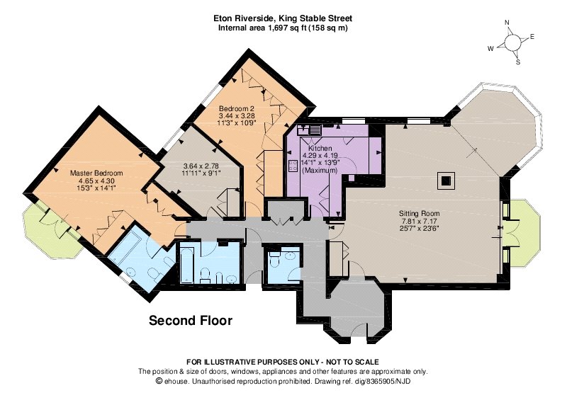 3 Bedrooms Flat to rent in Eton Riverside, 39-55 King Stable Street, Eton, Windsor SL4