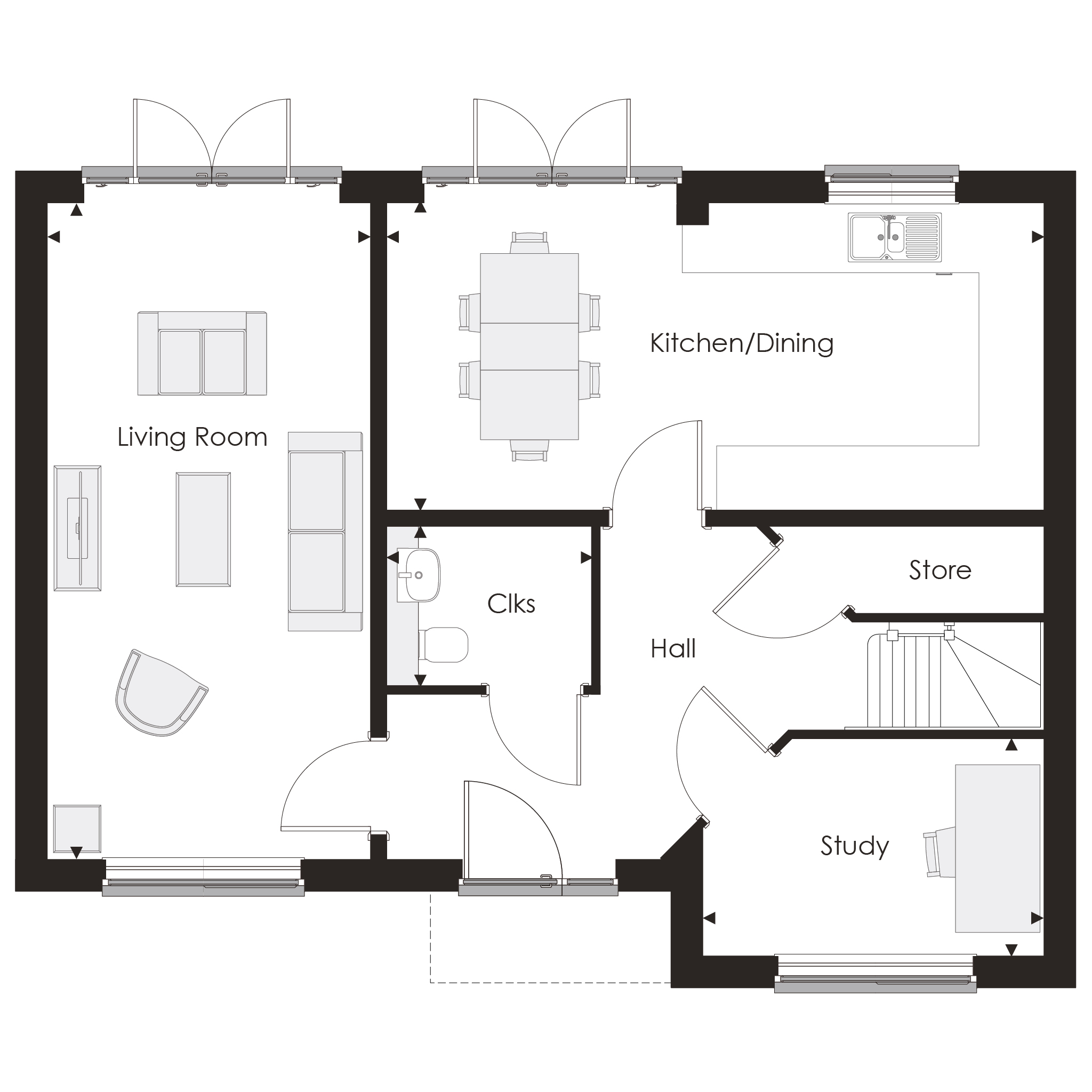 Oakfield Lane, Wilmington floorplan