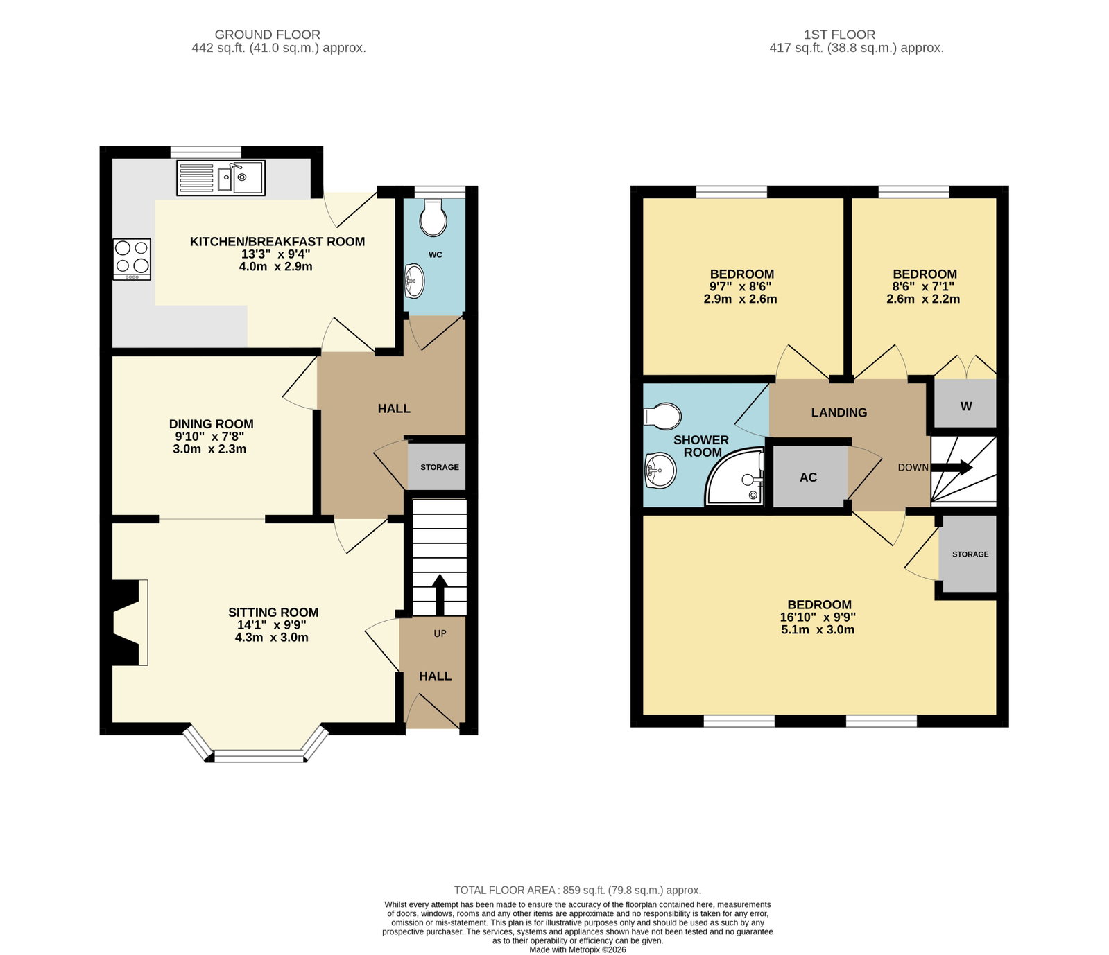 2, Oxford Square, Malvern floorplan