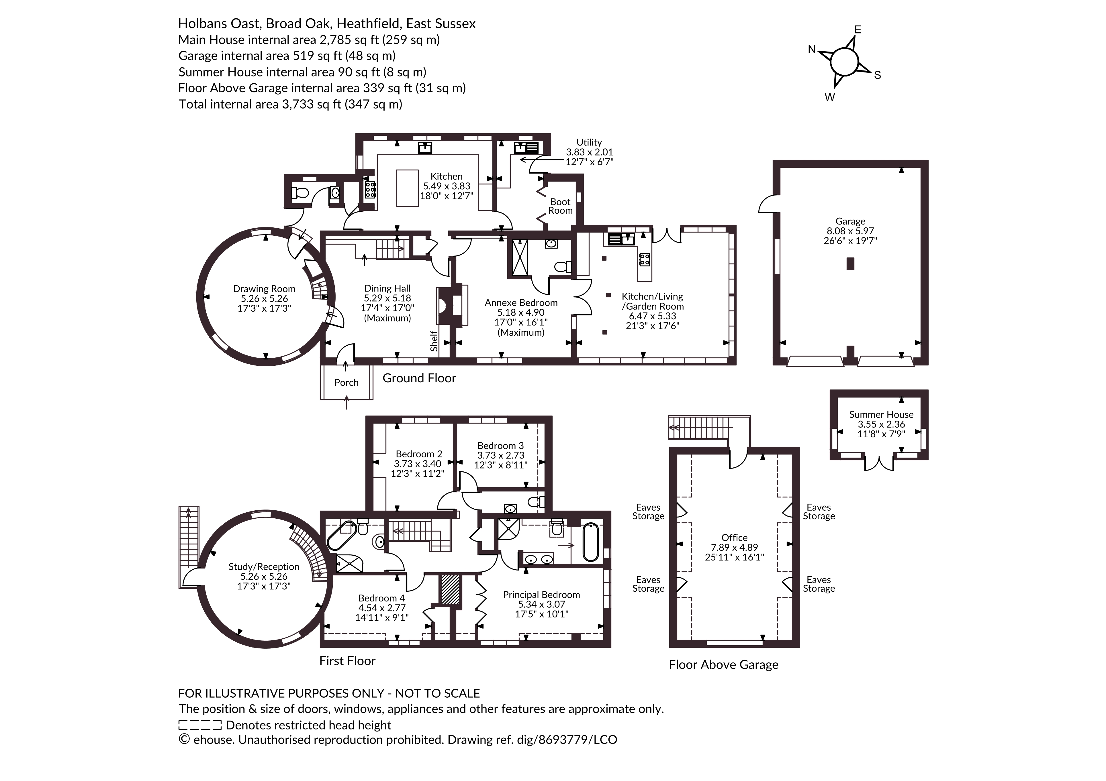 Holbans Oast,, Broad Oak, East Sussex floorplan