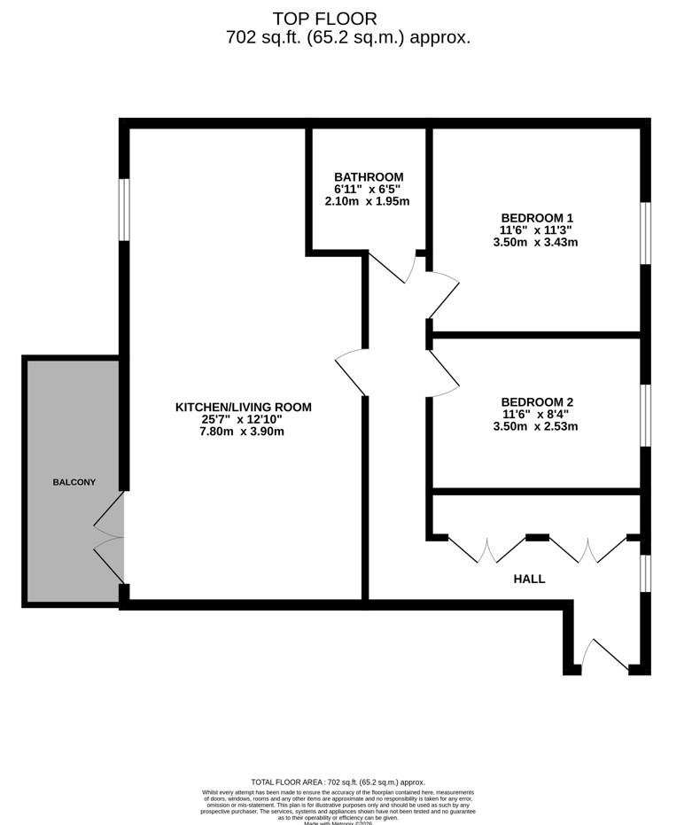 70, Laurens Van Der Post Way, Ashford floorplan