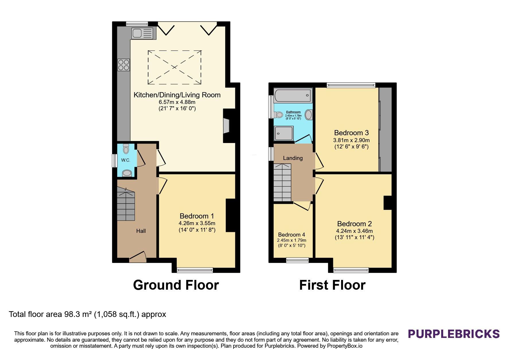 43, Toll Bar Road, Chester floorplan