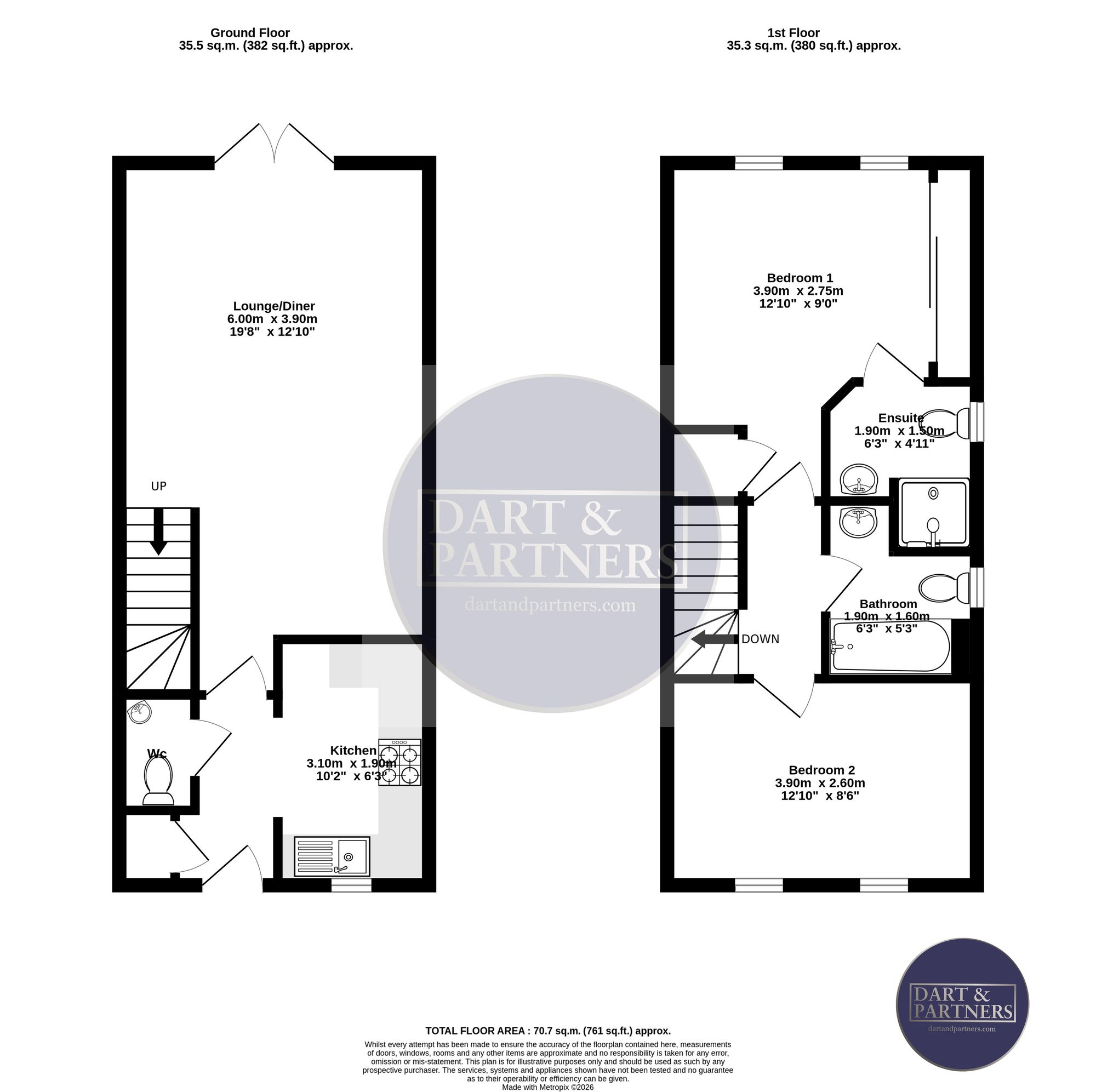 10 Buttercup Walk, Dawlish floorplan