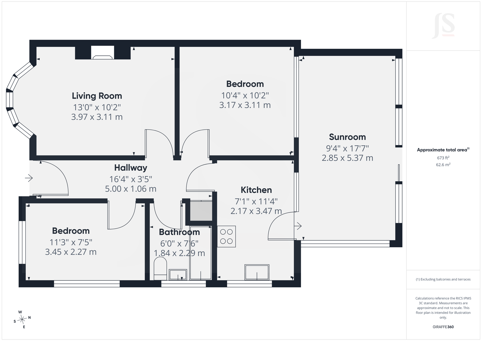 13, Mill Close, Rustington floorplan