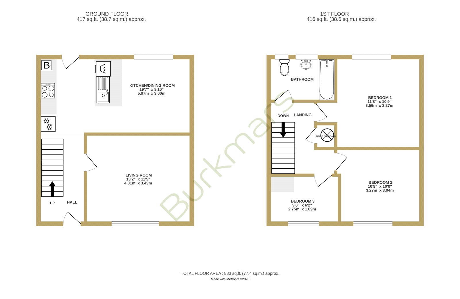17, Seaton Close, Hampshire floorplan