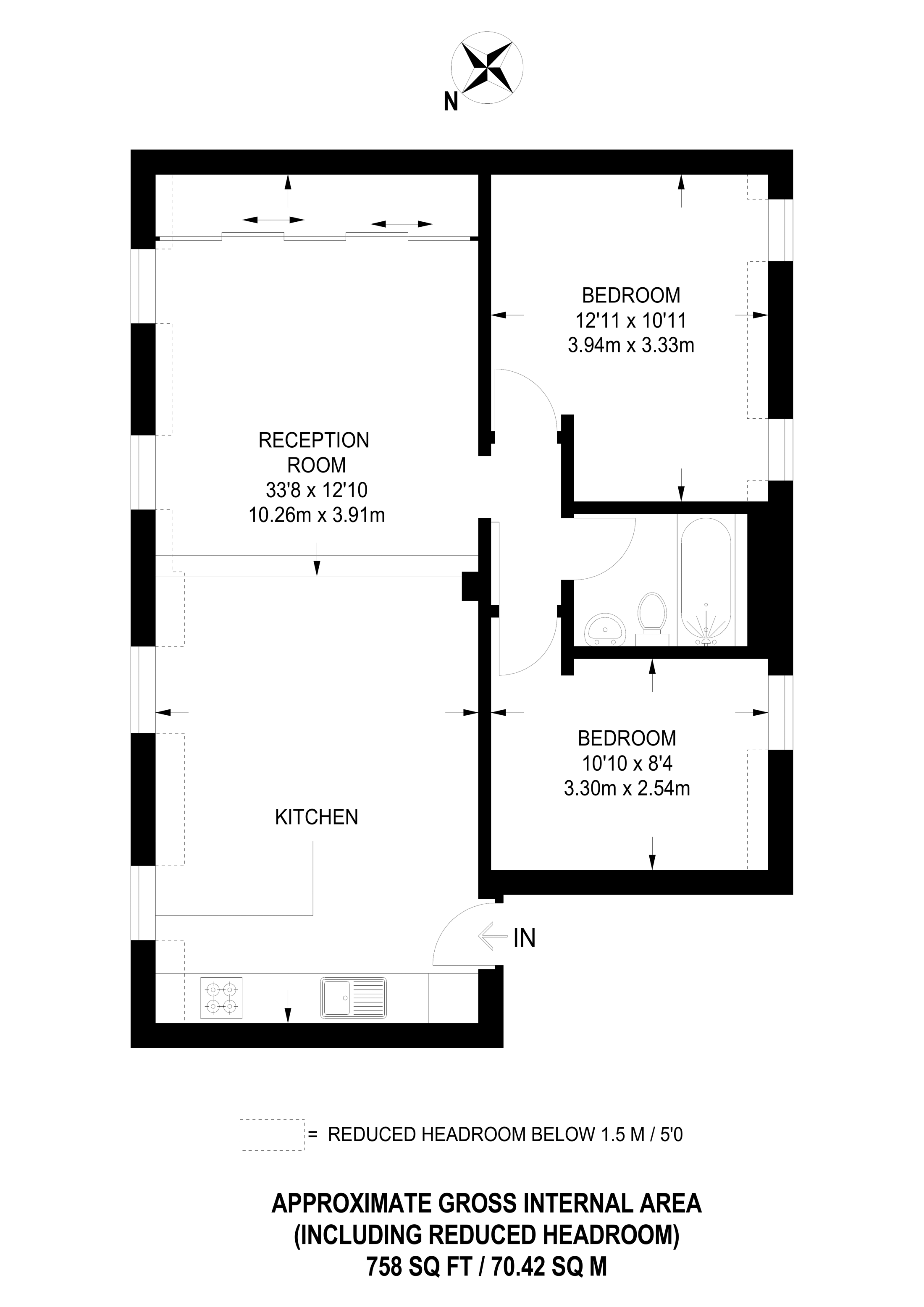 2 bed flat for sale in Imperial House, Fulham Broadway, London SW62Ha