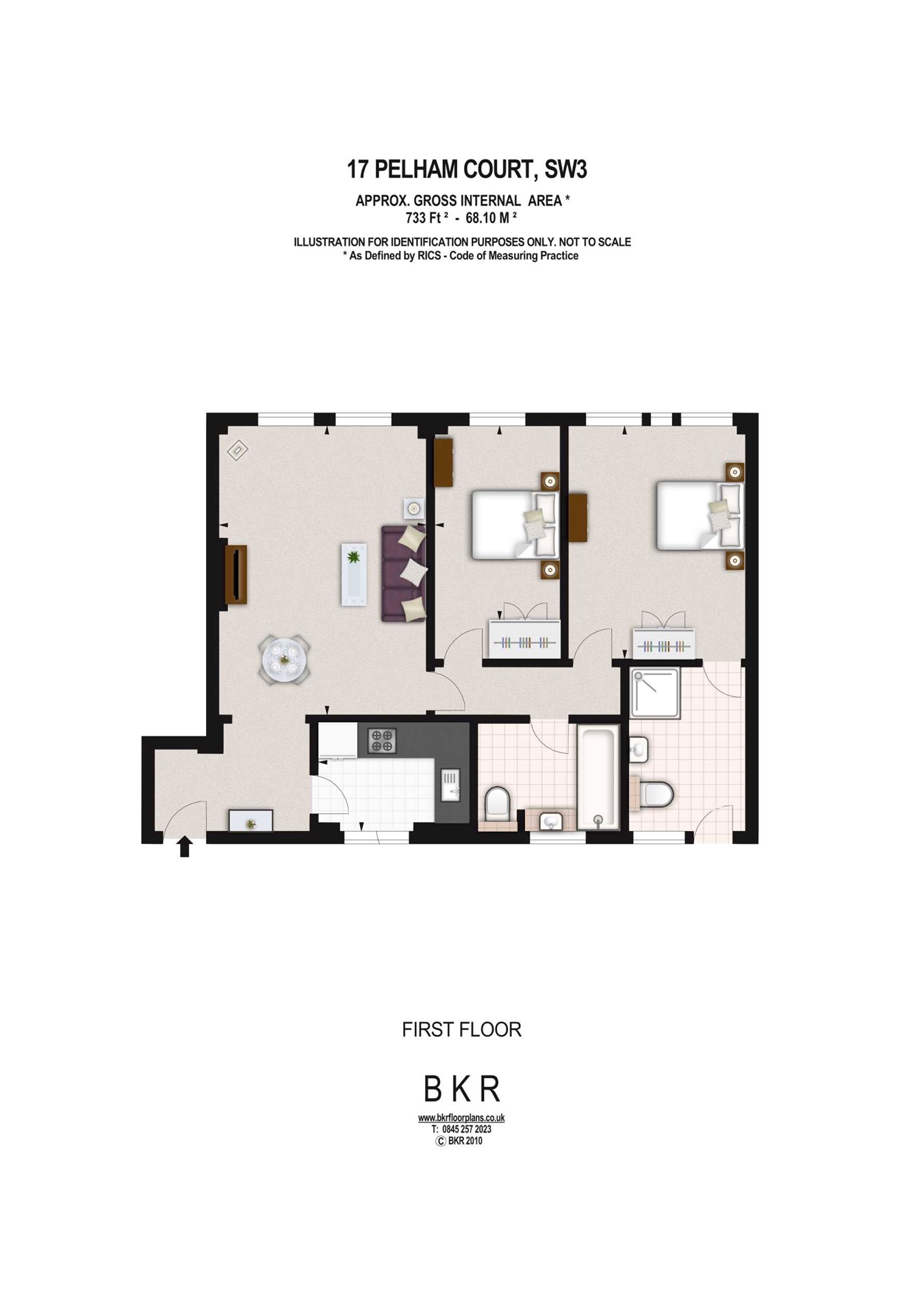 2 Bedrooms Flat to rent in Fulham Road, London SW3