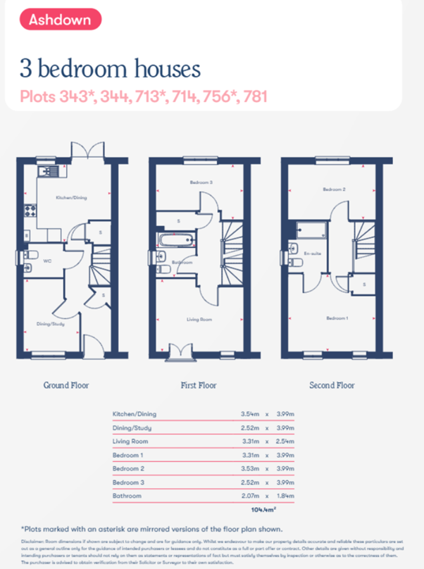 Chamberhouse Crescent, Peterborough floorplan